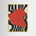 Yellow Wood Liquid Red Poster