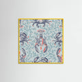 Lobster and crab coastal nostalgia mint pattern Poster – poster and art print