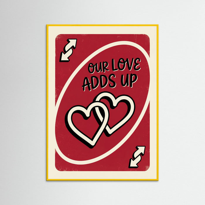 Yellow Wood Love Reverse Card