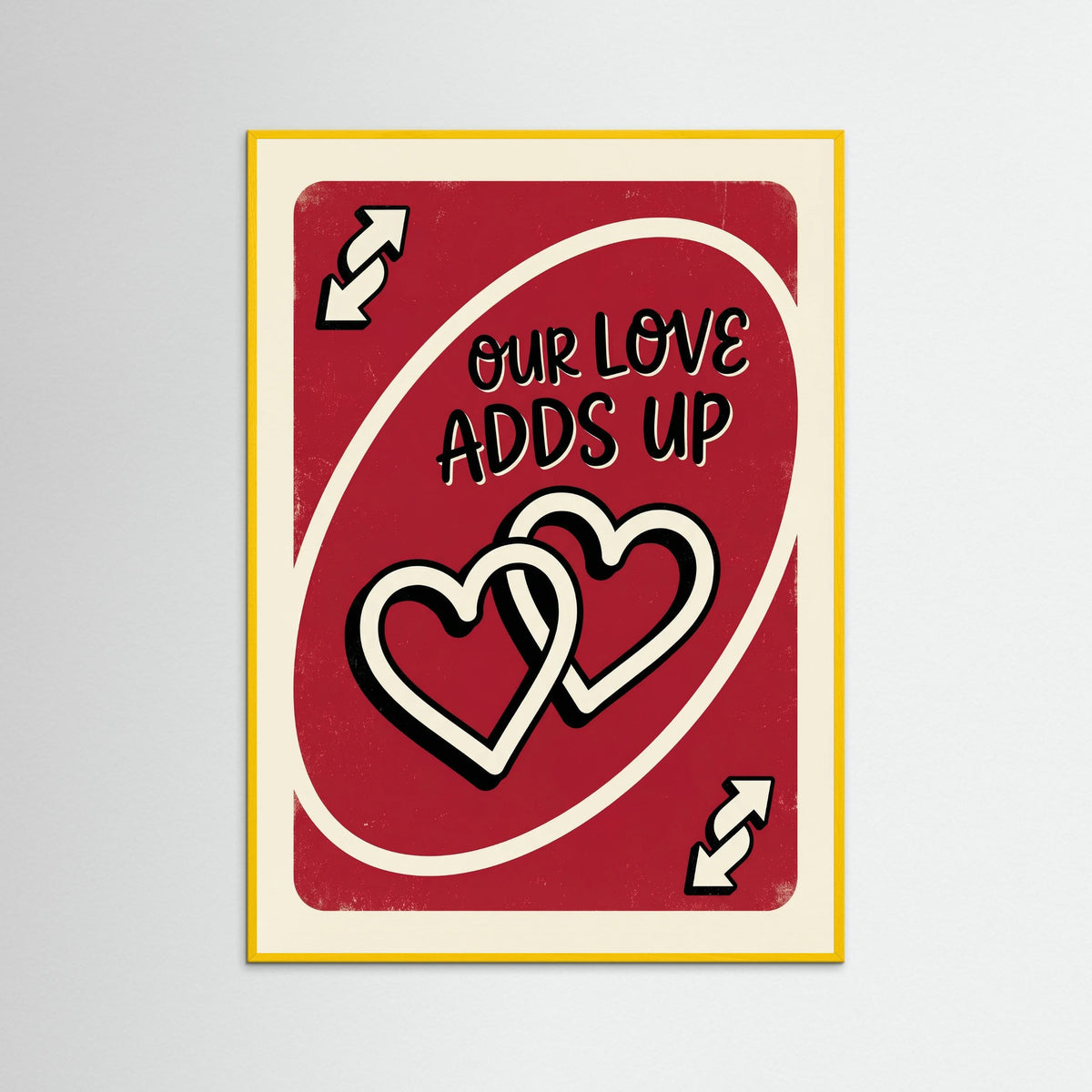 Yellow Wood Love Reverse Card