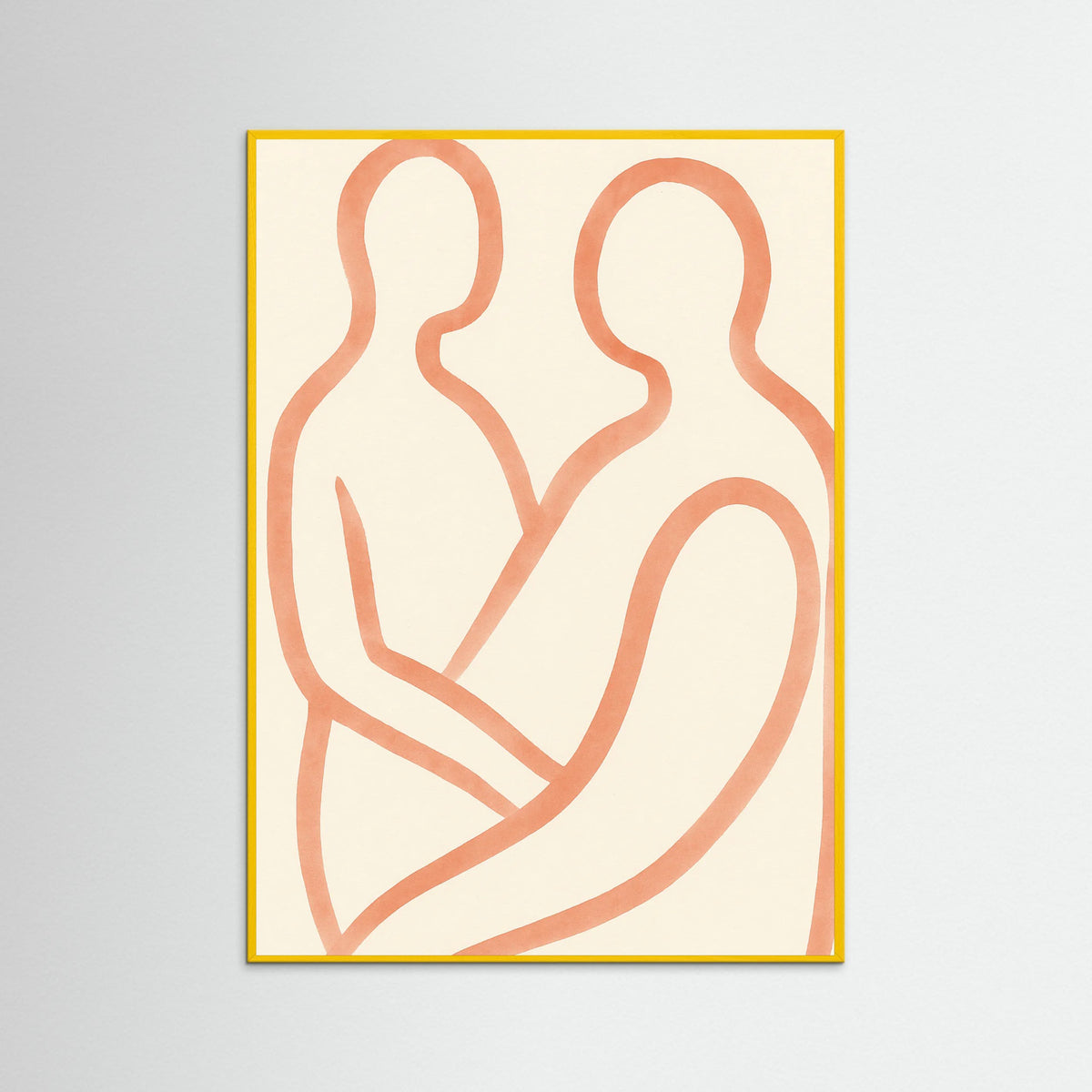 Yellow Wood Lovers Embrace