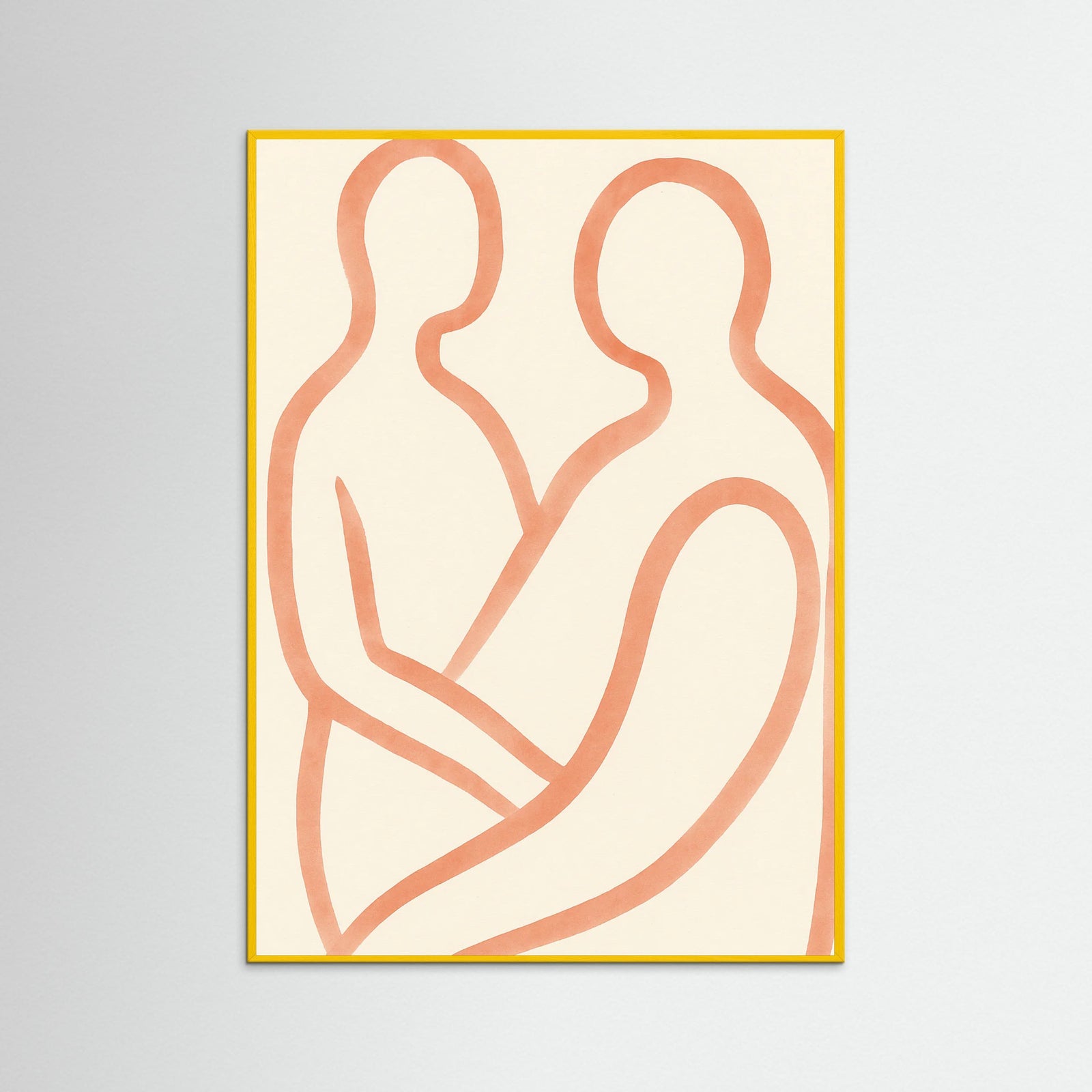 Yellow Wood Lovers Embrace