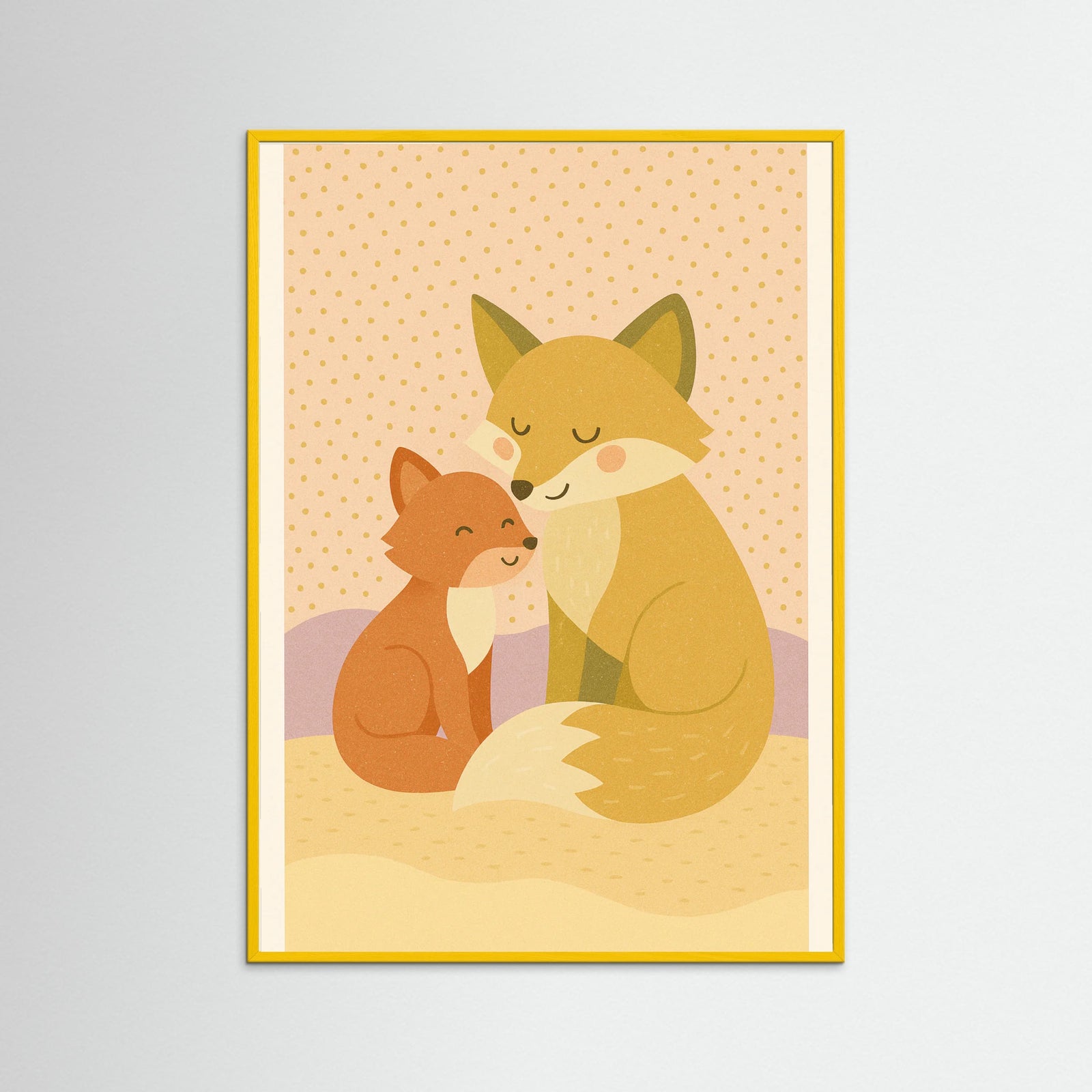 Yellow Wood Loving Silhouette