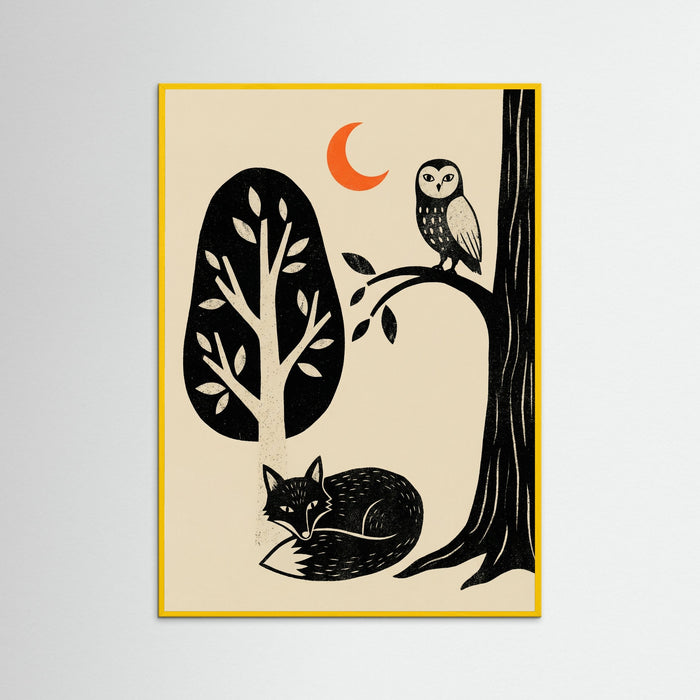 Yellow Wood Lunar Embrace