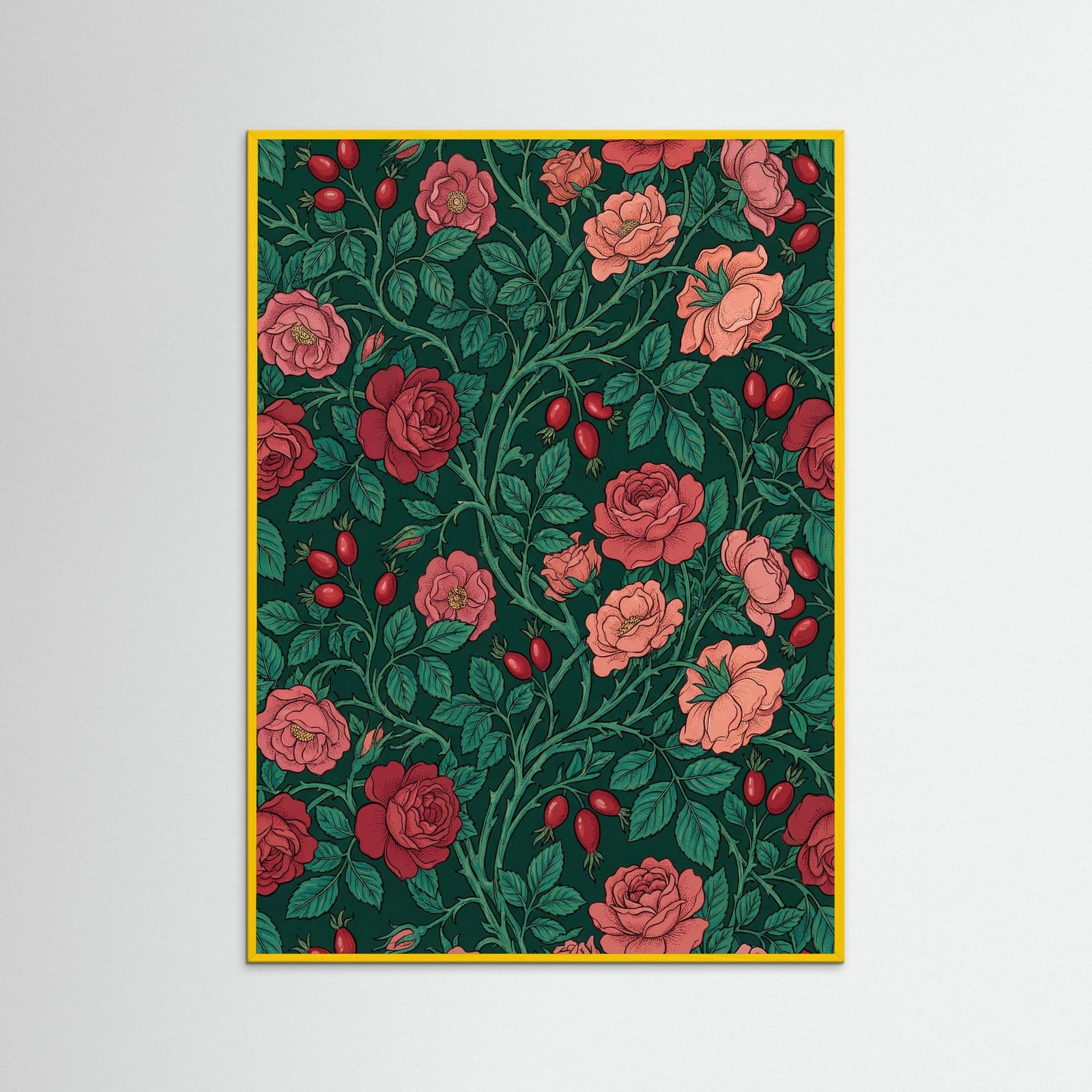 Yellow Wood Lush Fruit Vines