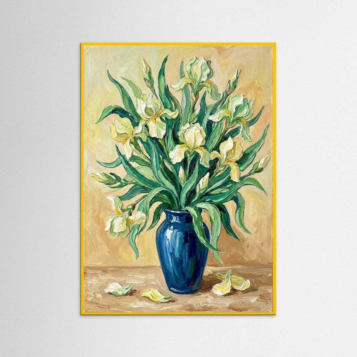 Yellow Wood Lush White Blooms