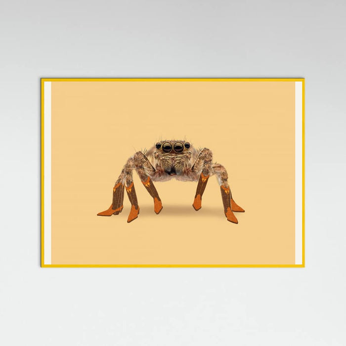 Yellow Wood Lydia the Leggiest Cowgirl Spider Poster