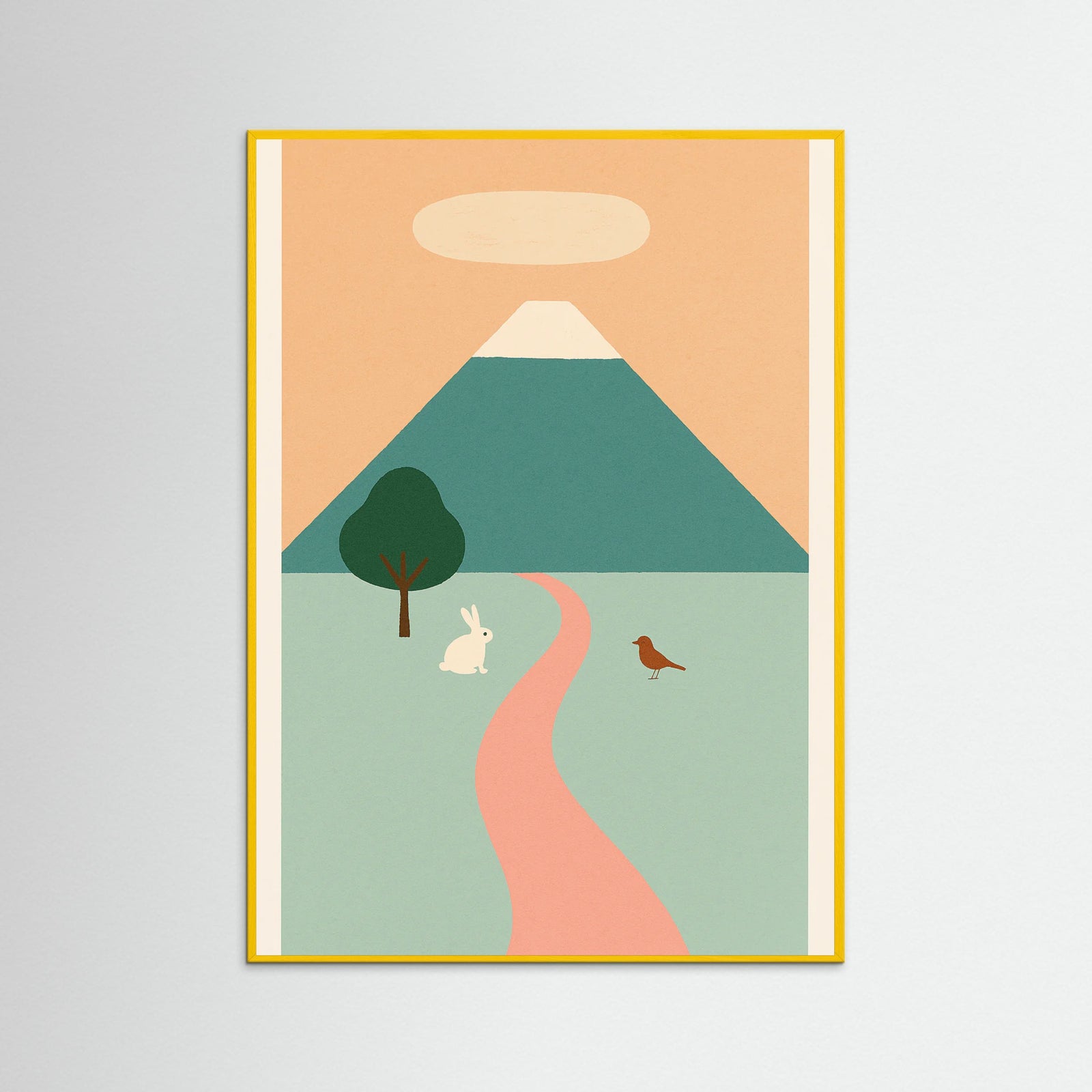 Yellow Wood Majestic Fuji Sketch