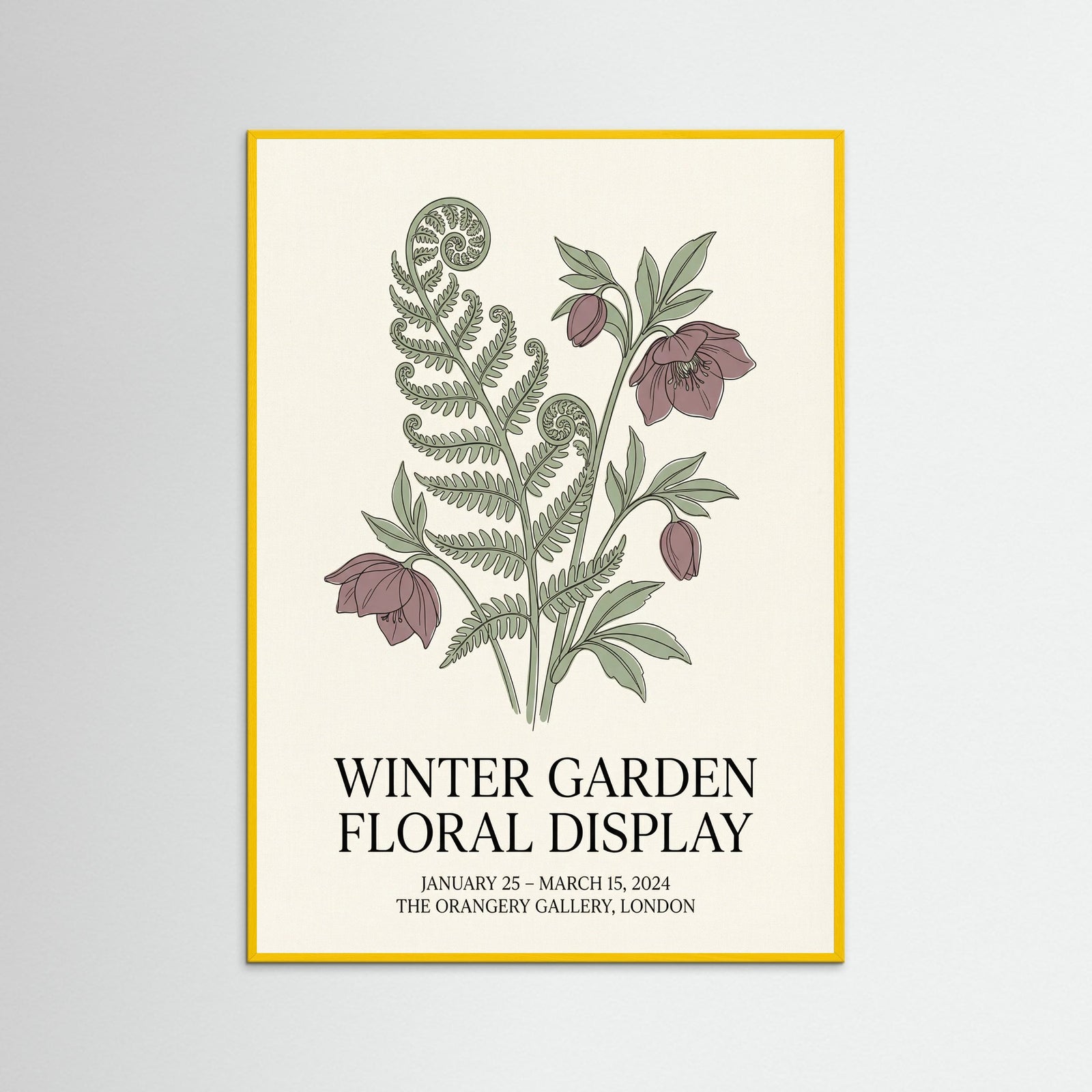 Yellow Wood Matisse Botanical Bloom