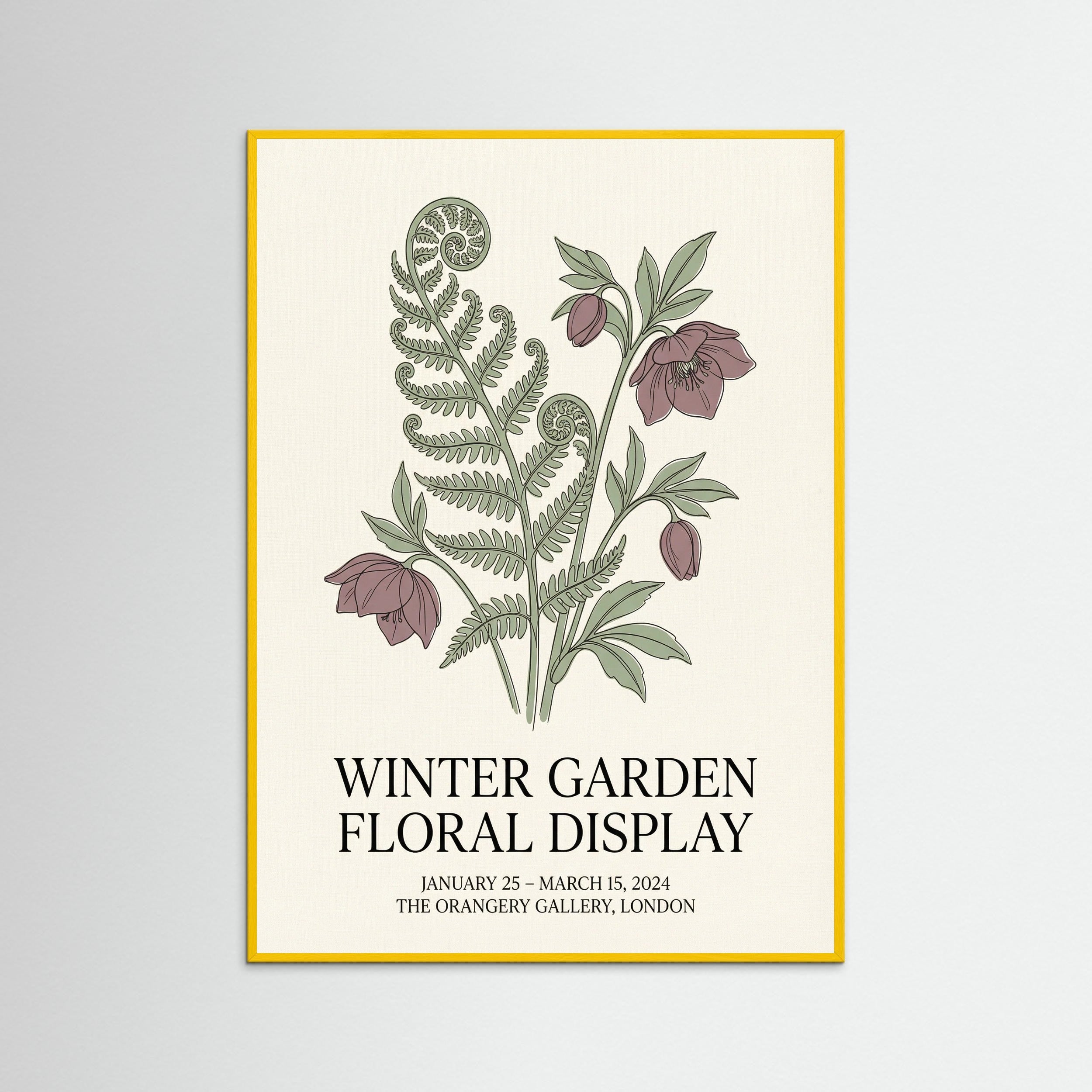 Yellow Wood Matisse Botanical Bloom