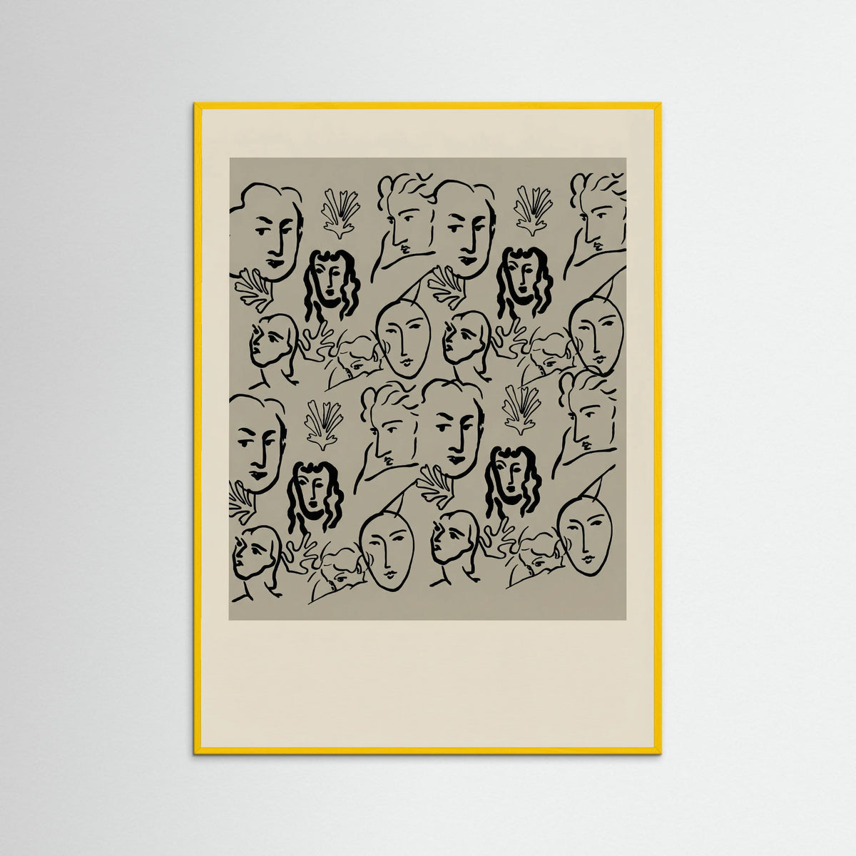 Yellow Wood Matisse Cut Outs