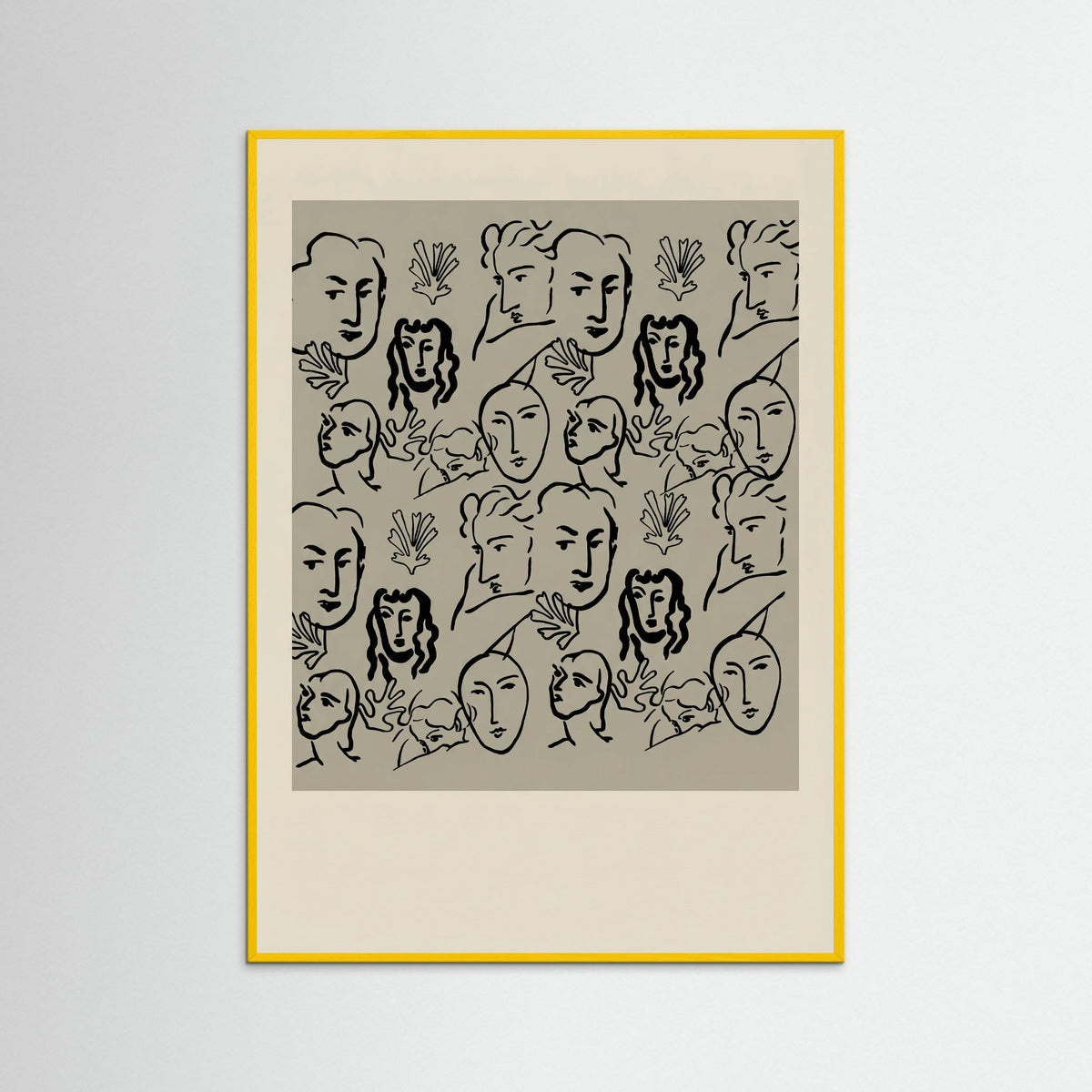 Yellow Wood Matisse Cut Outs