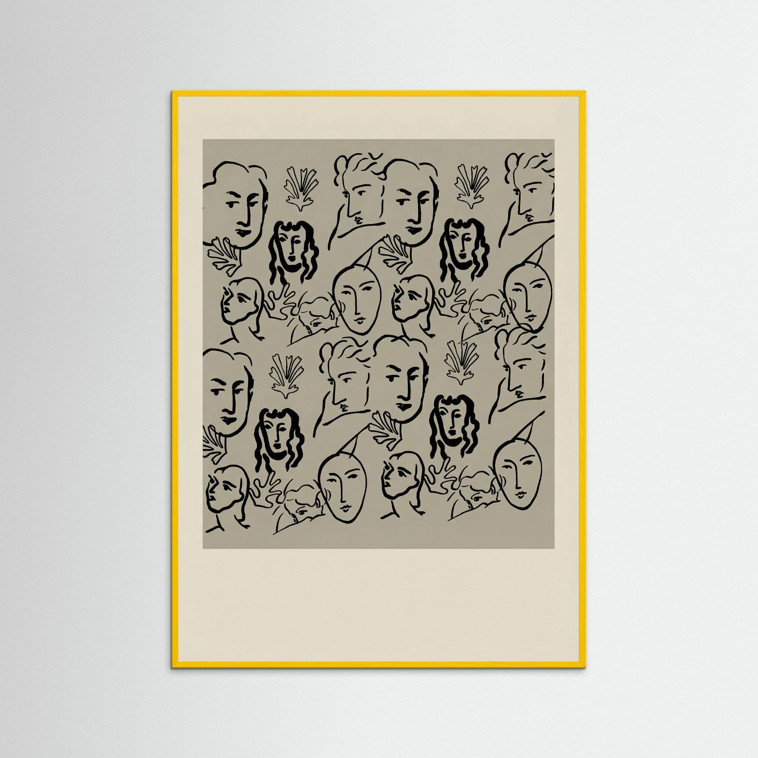 Yellow Wood Matisse Cut Outs