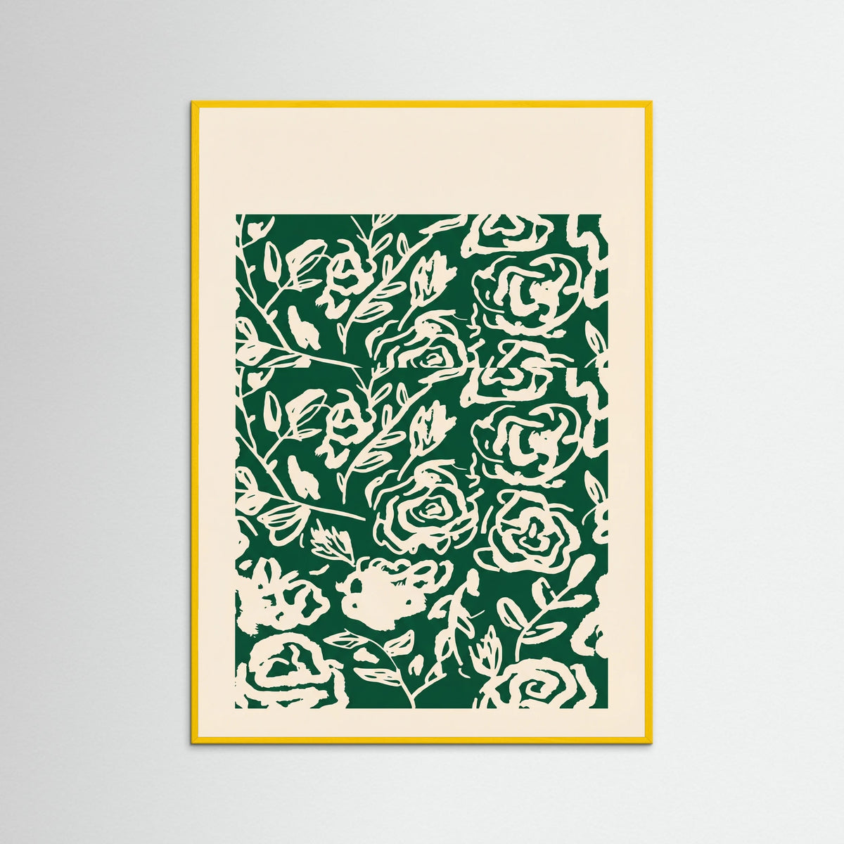 Yellow Wood Matisse Floral Exhibit