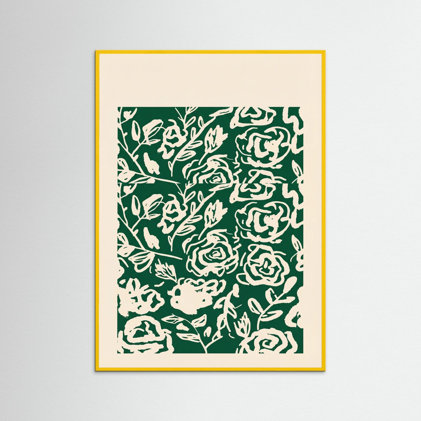 Yellow Wood Matisse Floral Exhibit