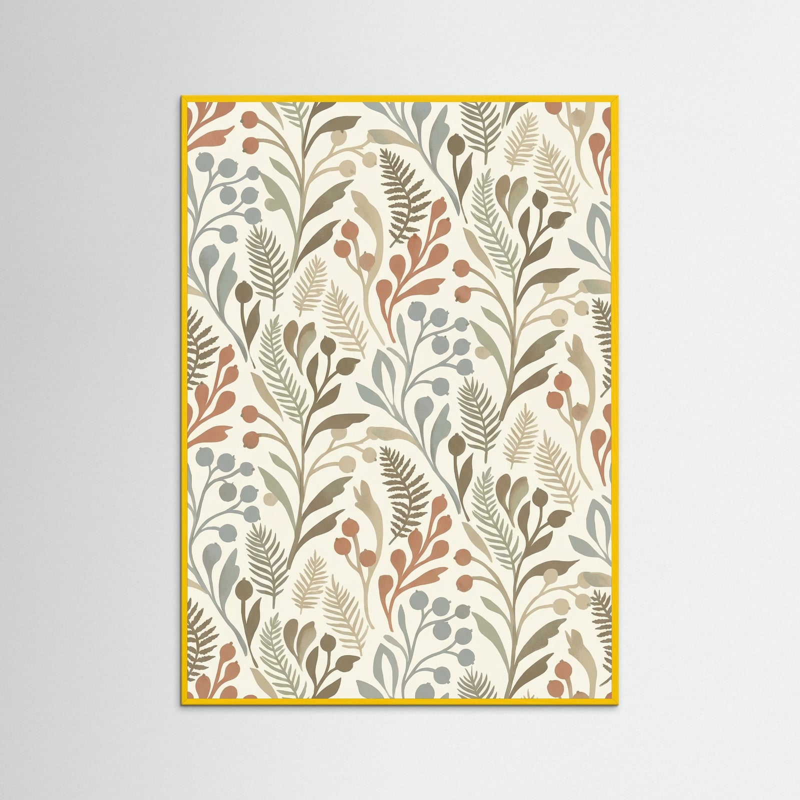 Yellow Wood Meadow Bloom Motif
