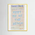 Plakat Meet Me At the Beach   Blue – plakat i druk artystyczny