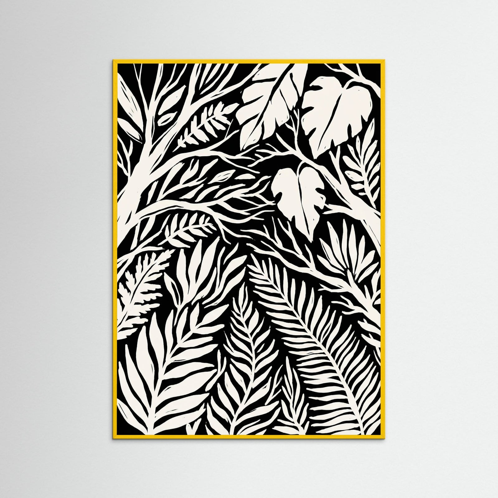 Yellow Wood Midnight Bloom Black