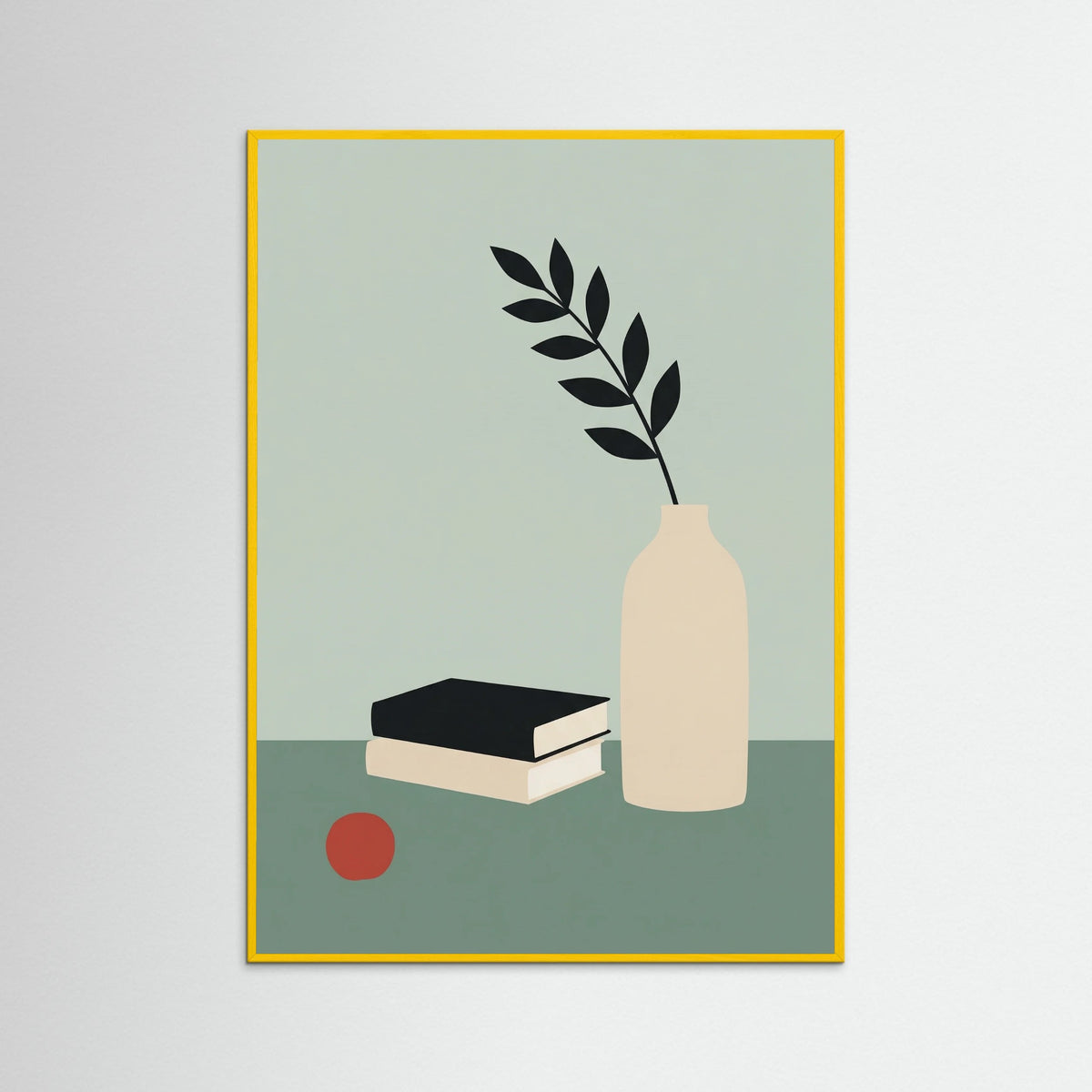 Yellow Wood Minimal Still Life