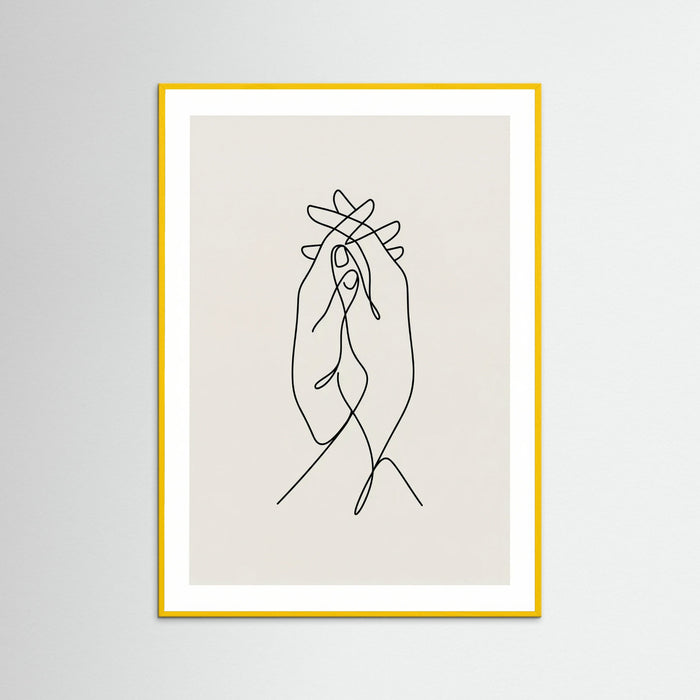 Minimalist Embrace – plakat og kunsttryk