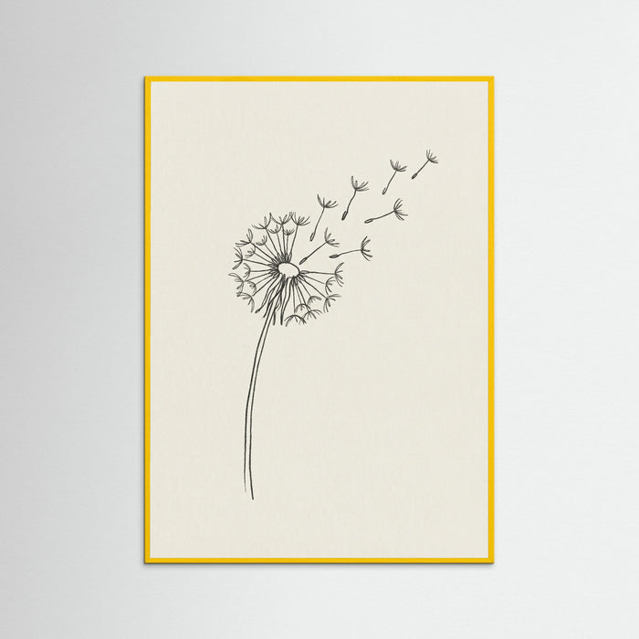 Yellow Wood Minimalist Peace Dove