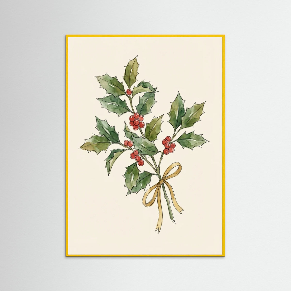 Yellow Wood Mistletoe Kiss