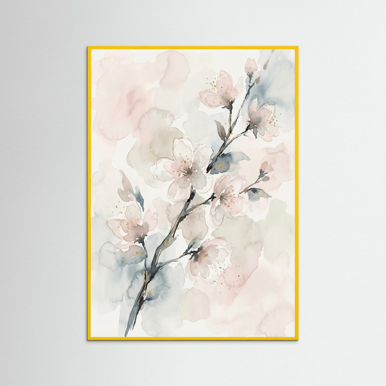 Yellow Wood Misty Floral Elegance