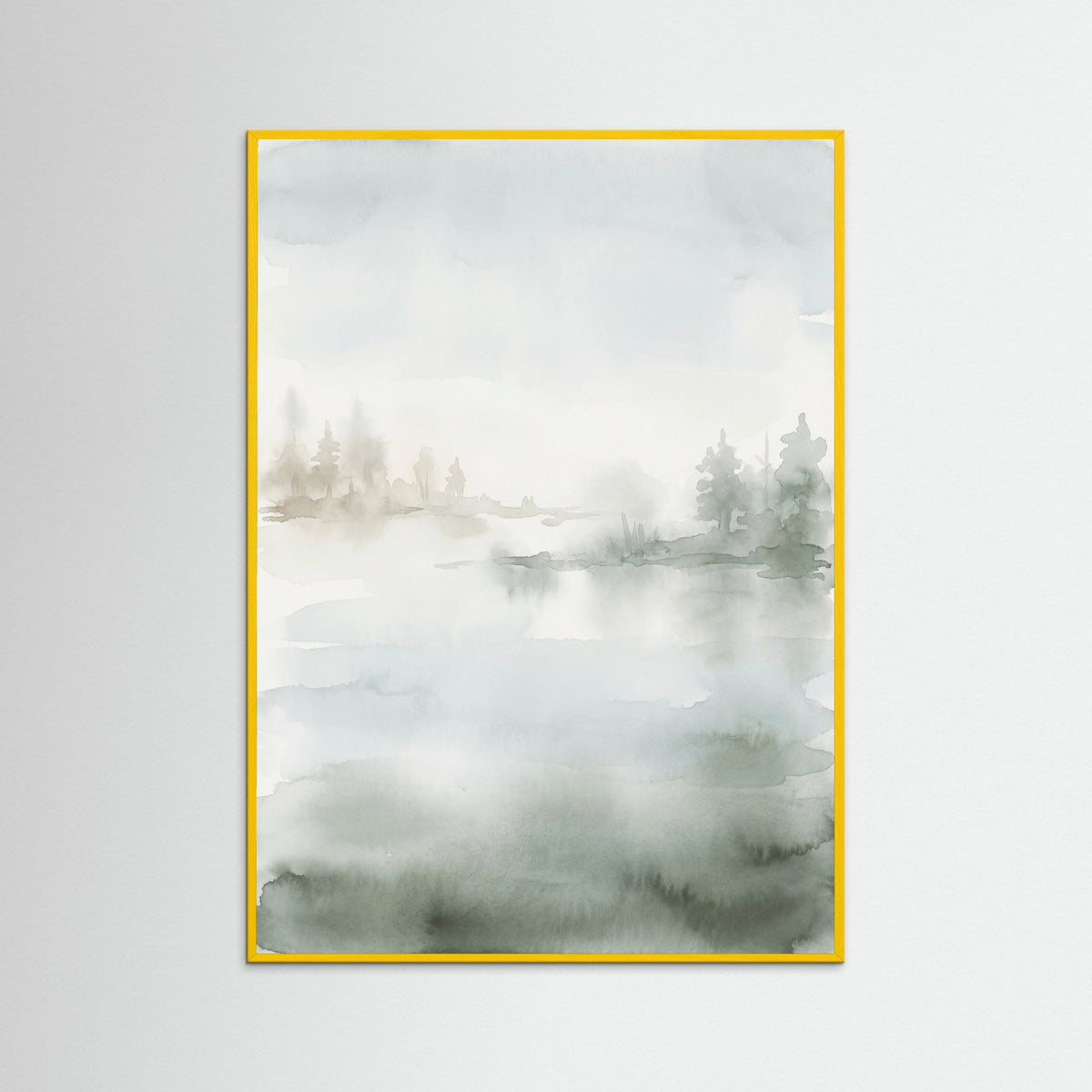 Yellow Wood Misty Pine Green