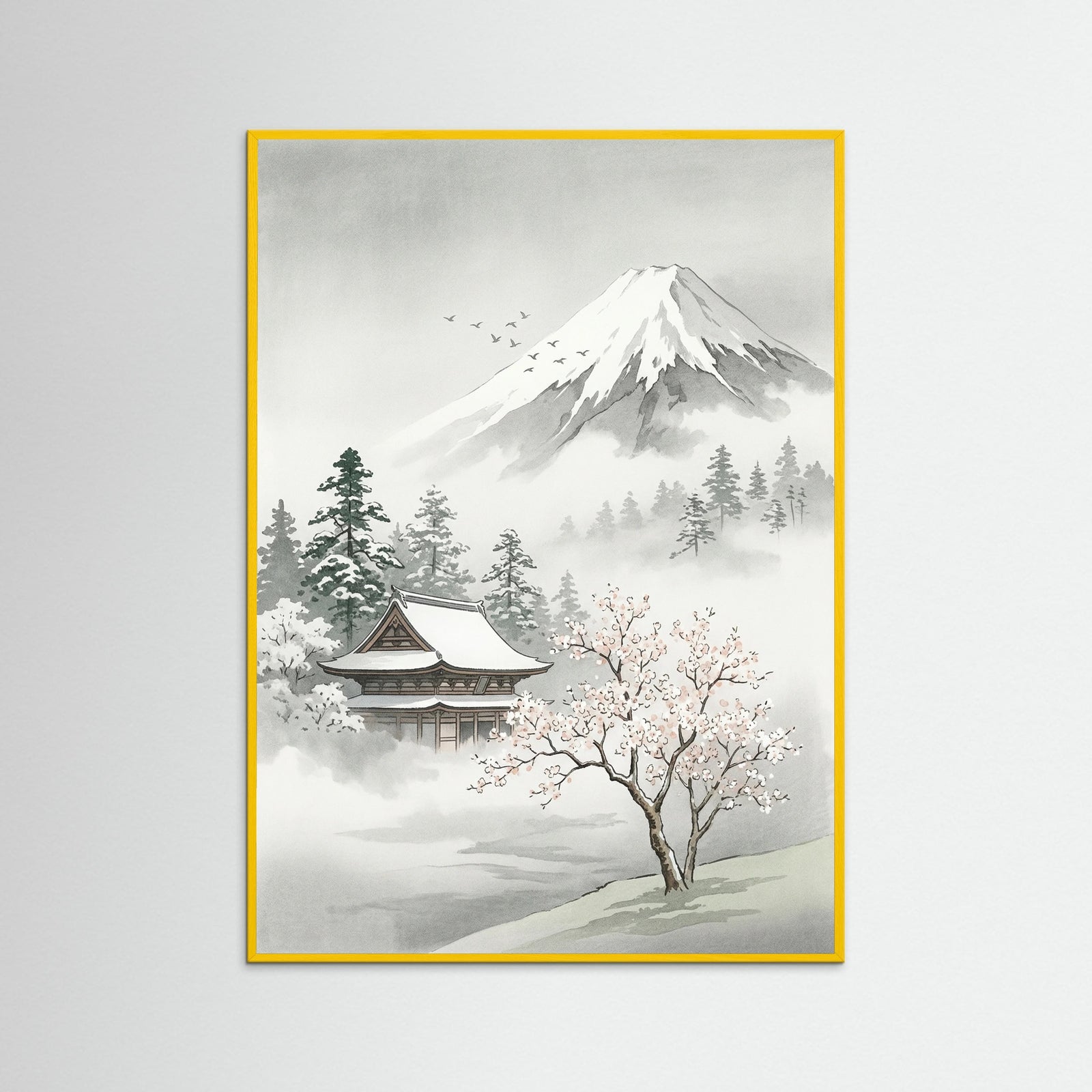 Yellow Wood Misty Pine Torii
