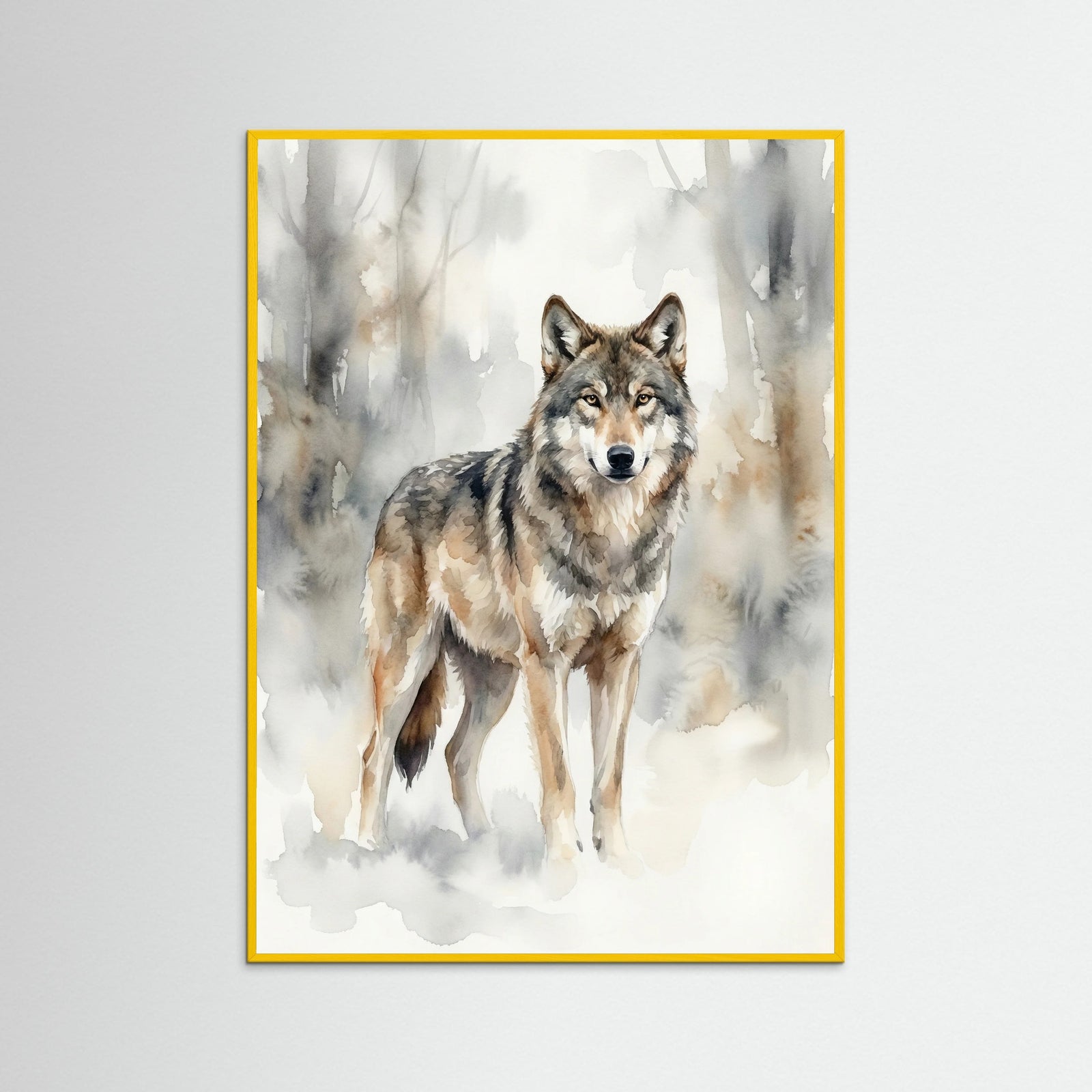 Yellow Wood Misty Stag