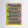 Yellow Wood Modern Contemporary Balance No.1 Poster