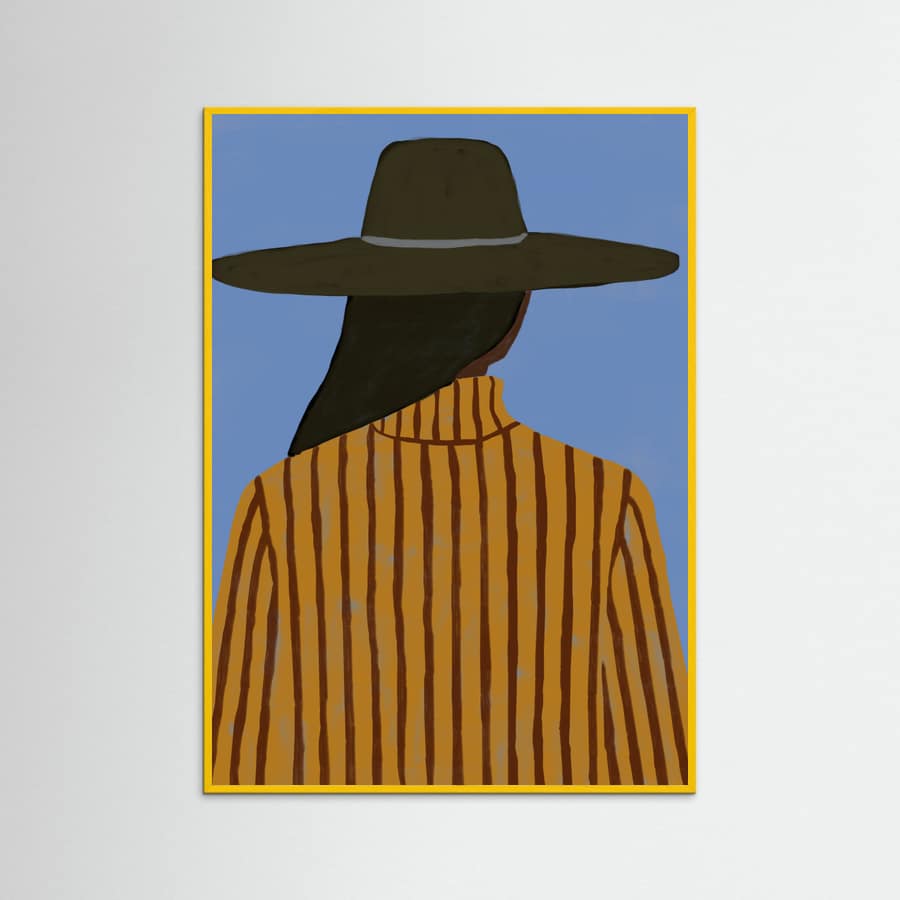 Plakat Modern Woman with Hat – plakat i druk artystyczny