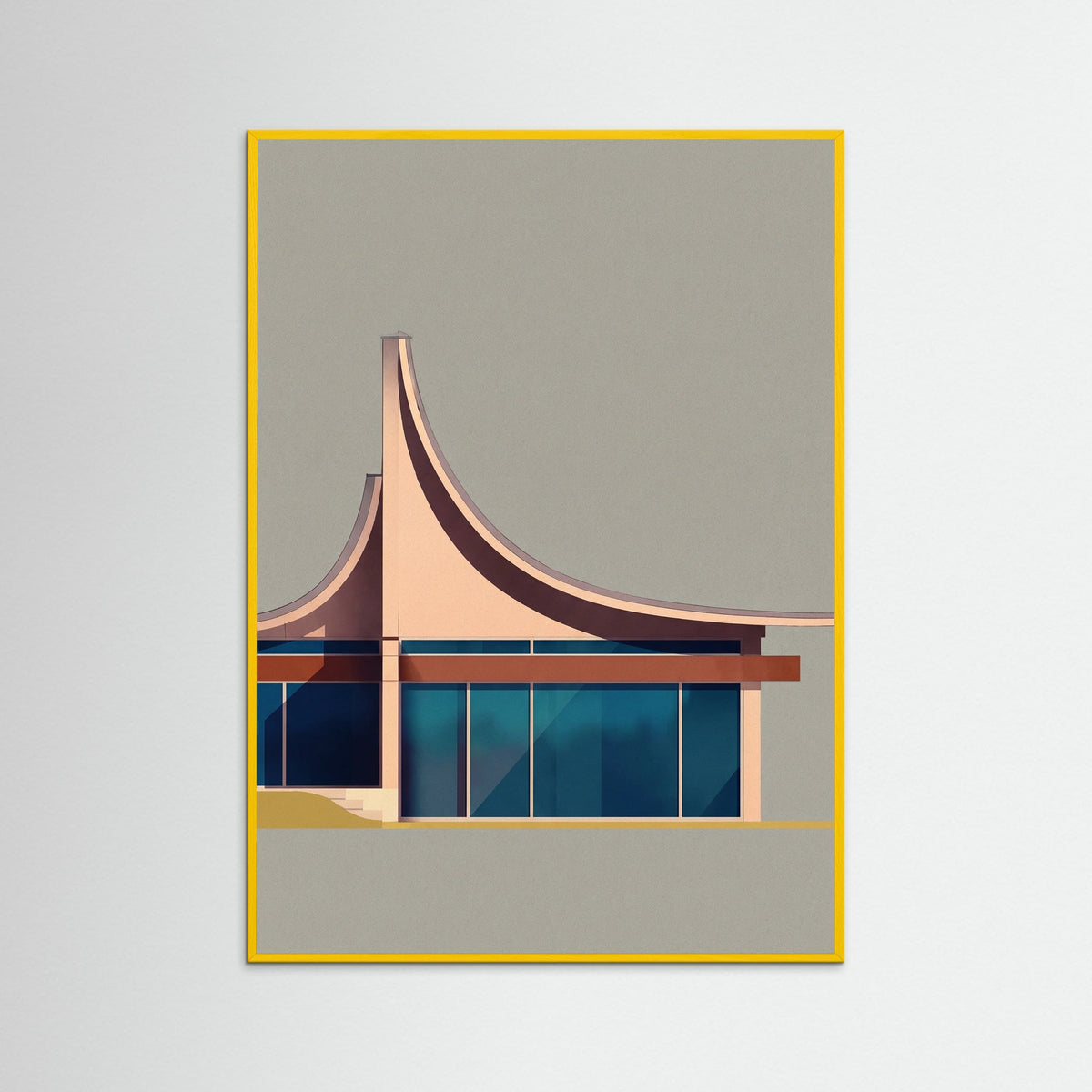 Yellow Wood Modernist Canopy