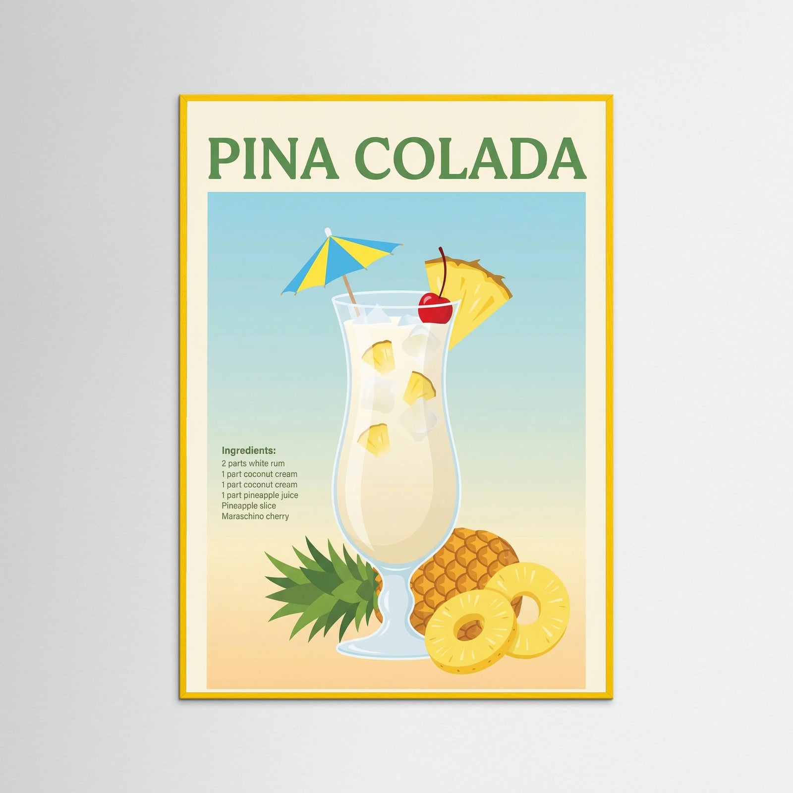 Yellow Wood Mojito Recipe Print