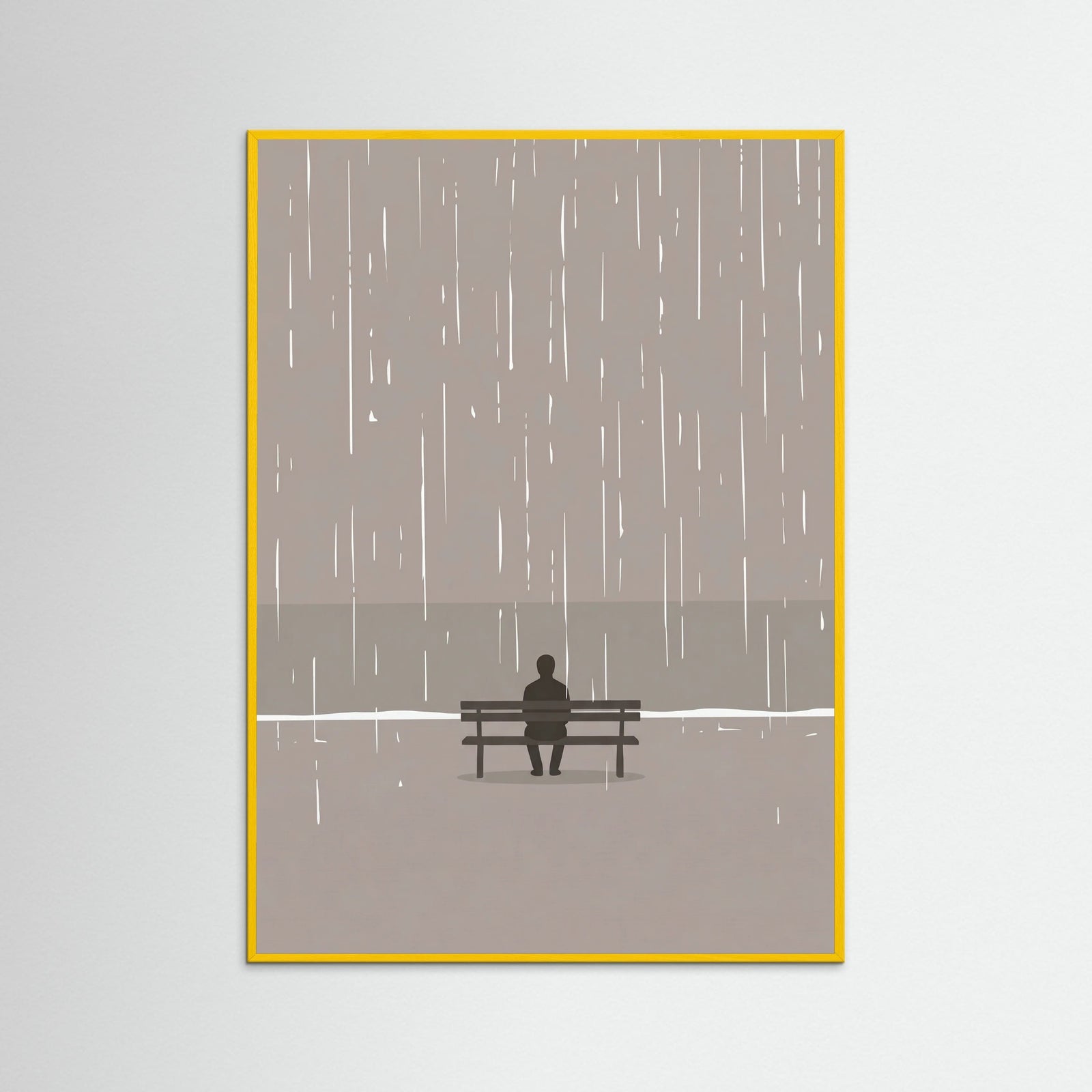 Yellow Wood Moments In Rain