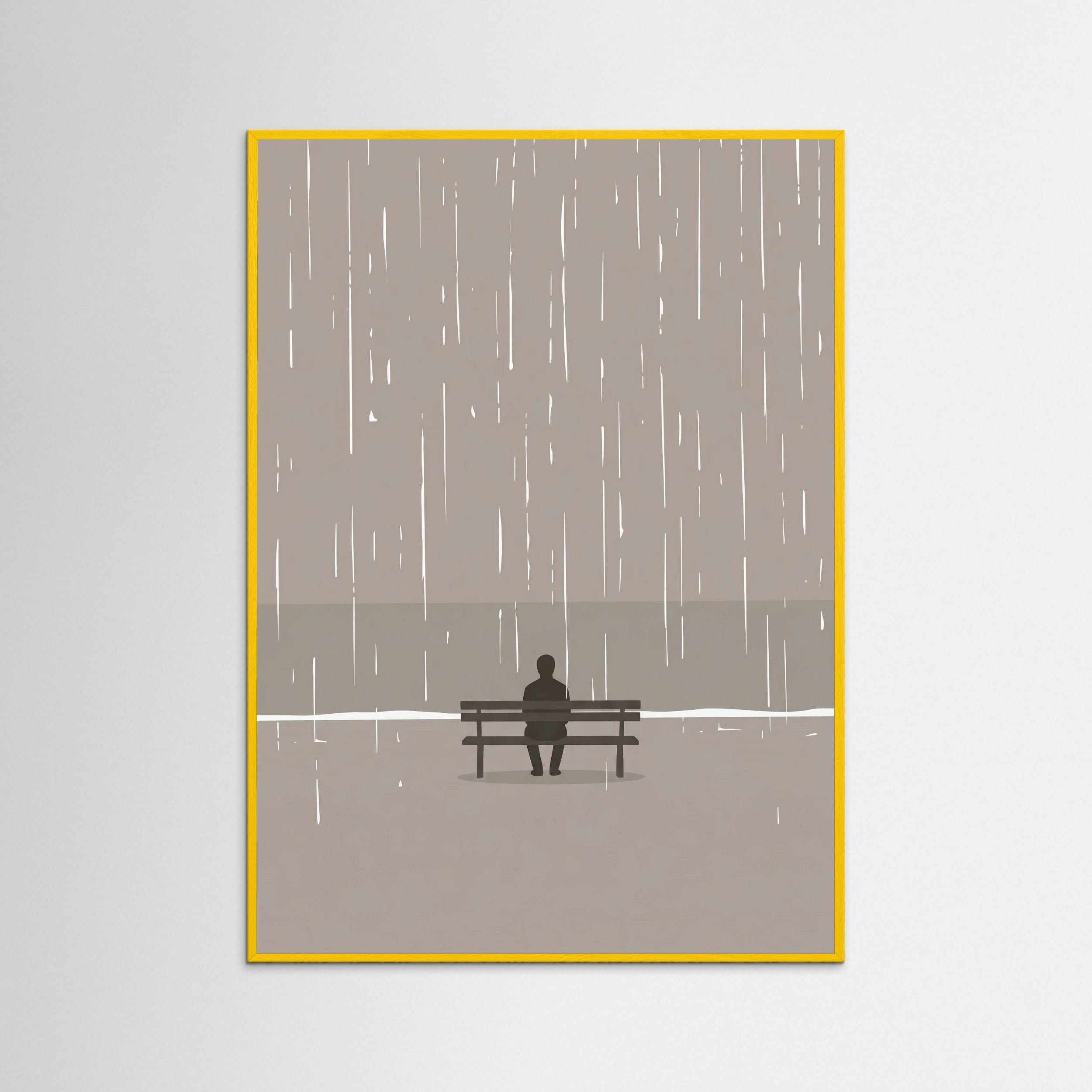 Yellow Wood Moments In Rain