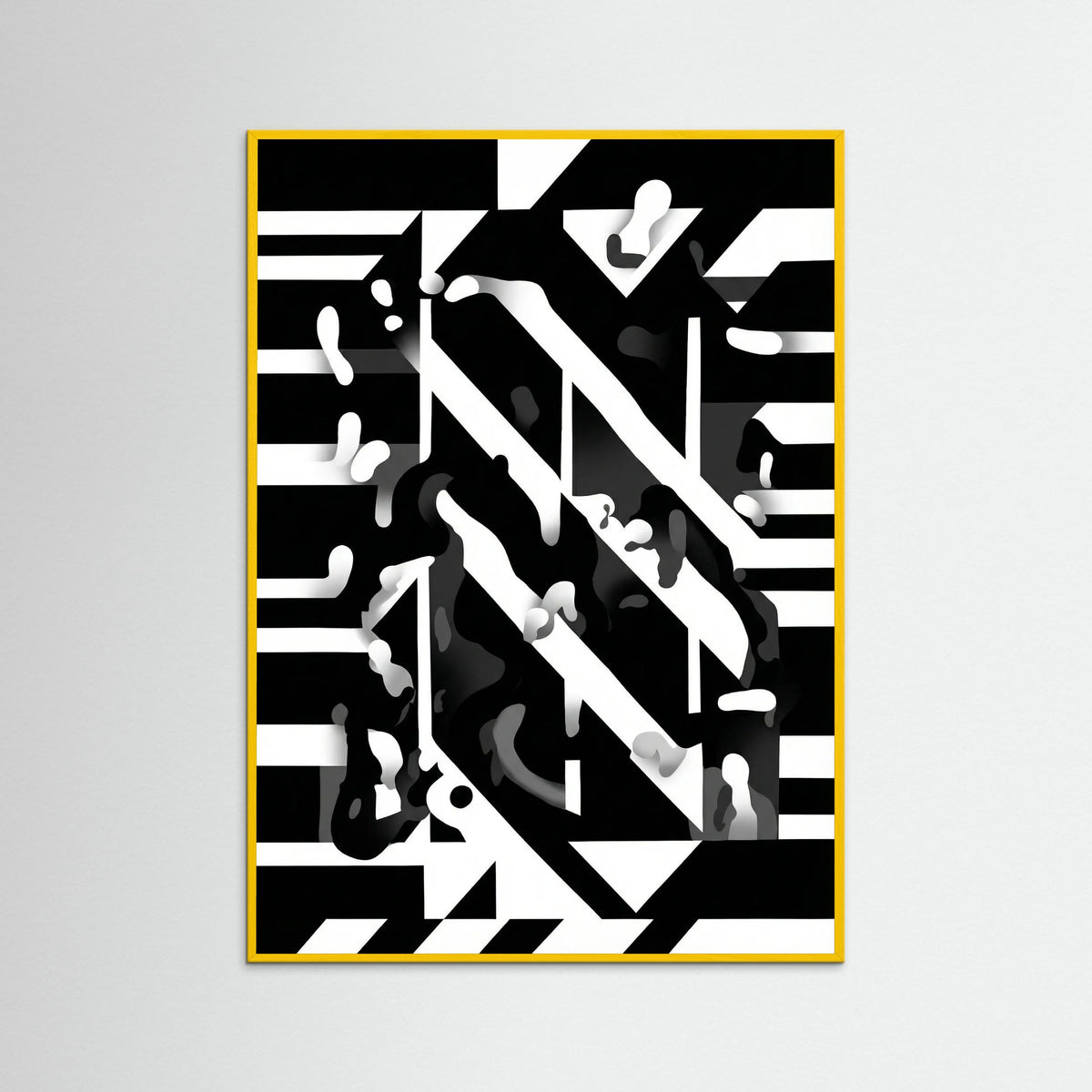 Yellow Wood Monochrome Dynamics