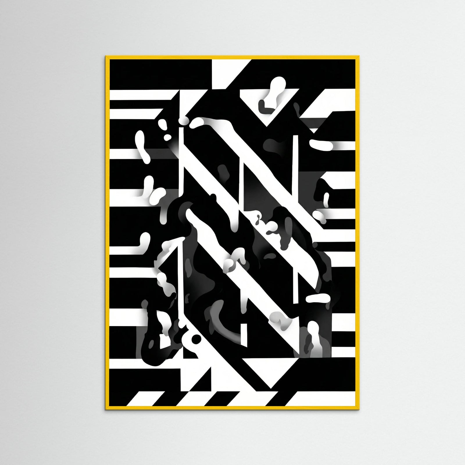 Yellow Wood Monochrome Dynamics