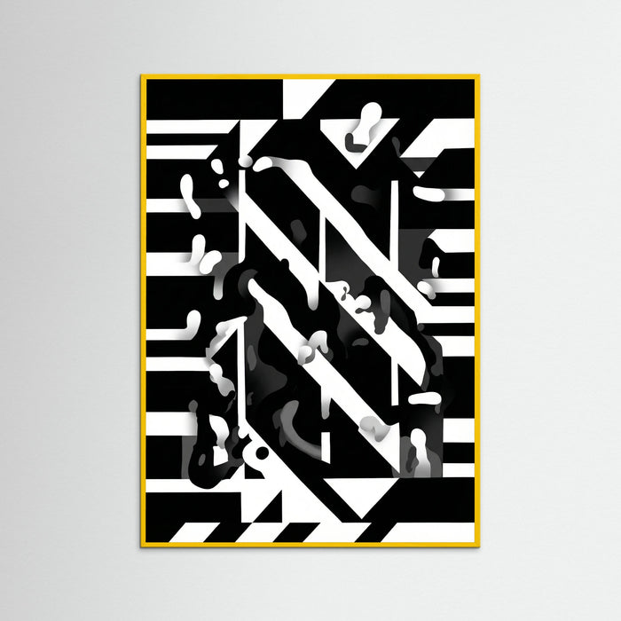 Yellow Wood Monochrome Dynamics