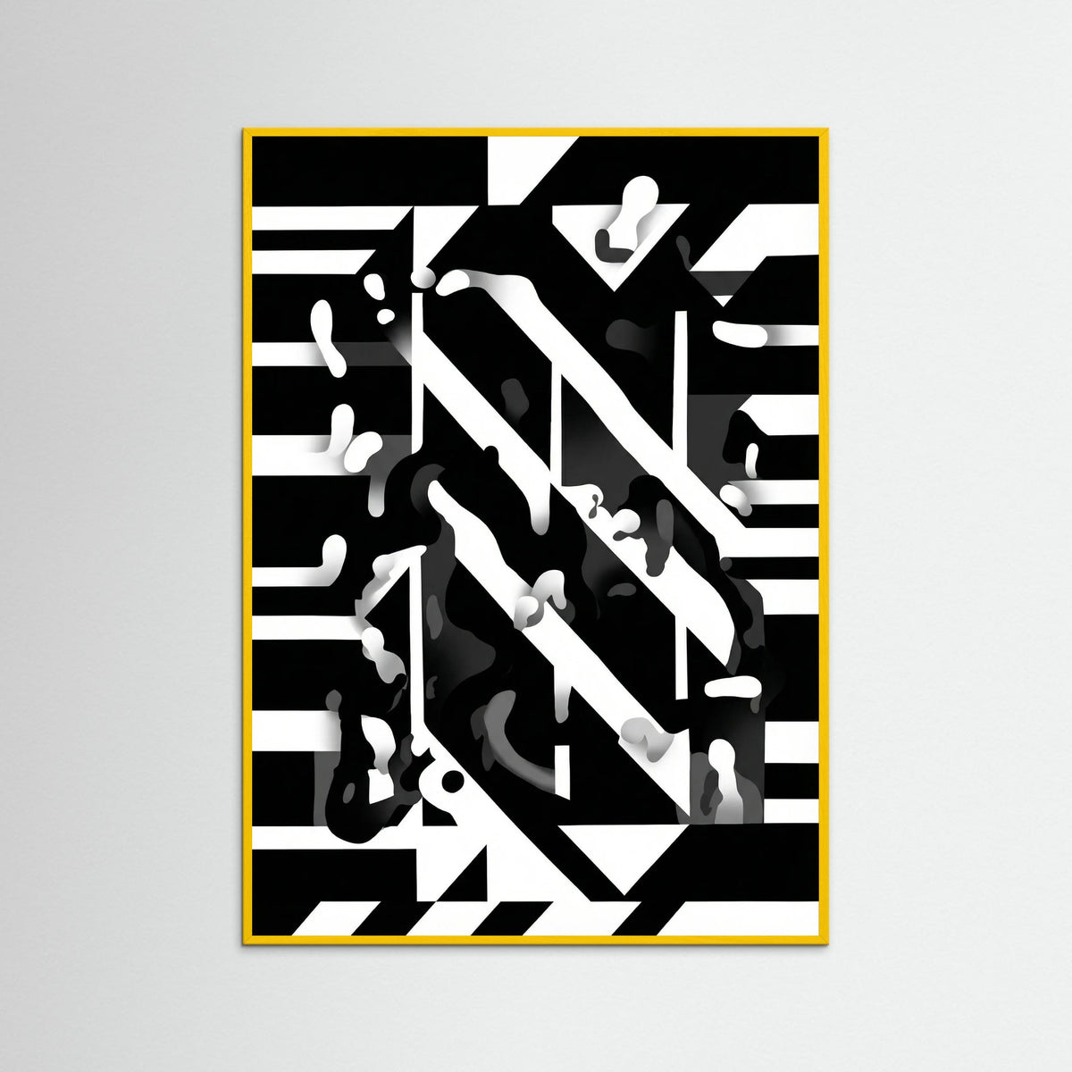 Yellow Wood Monochrome Dynamics