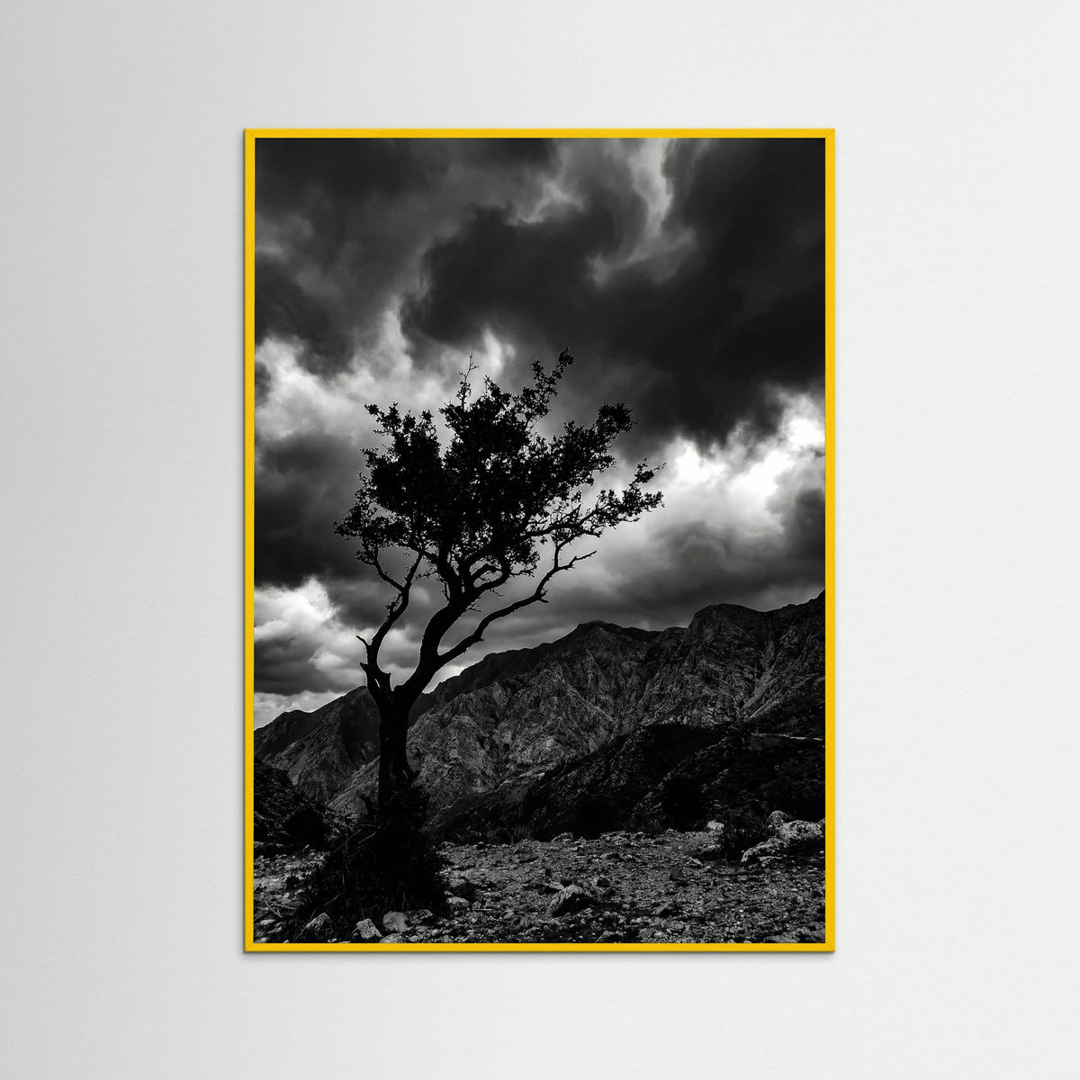 Yellow Wood Monochrome Seascape