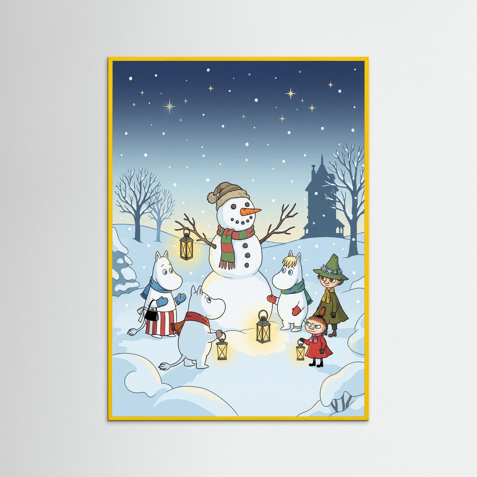 Yellow Wood Moomin Christmas Night