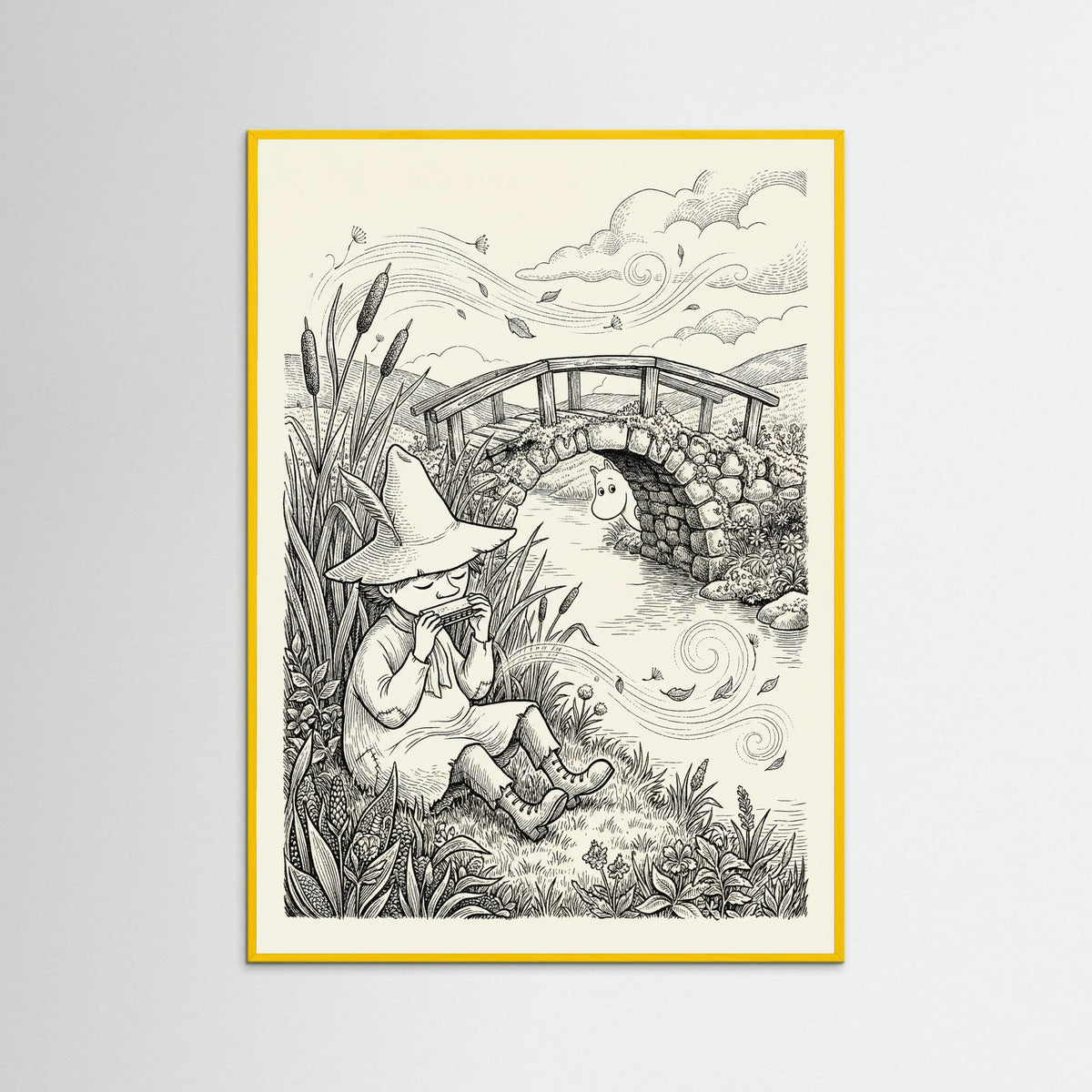 Yellow Wood Moomin Summer Meadow