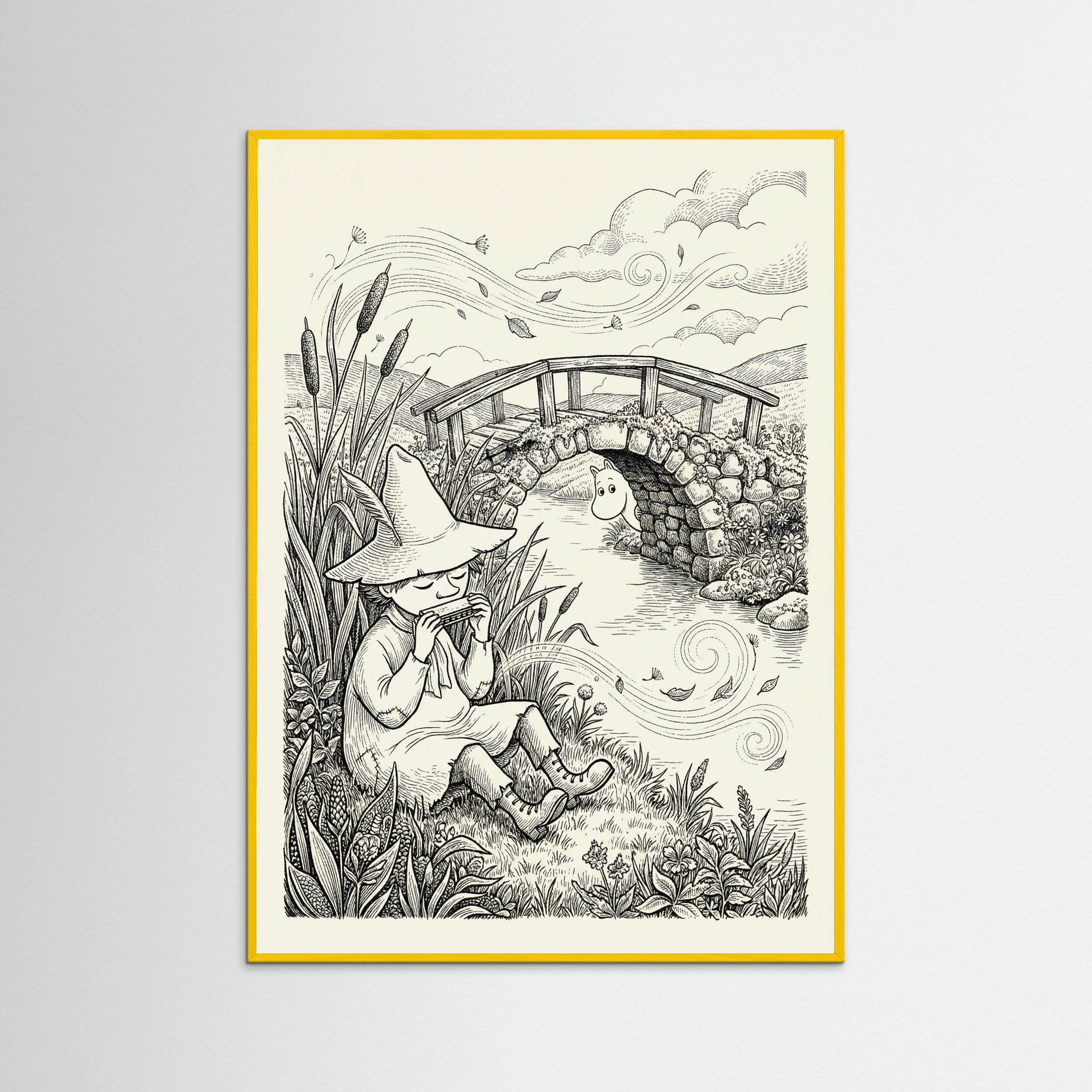 Yellow Wood Moomin Summer Meadow