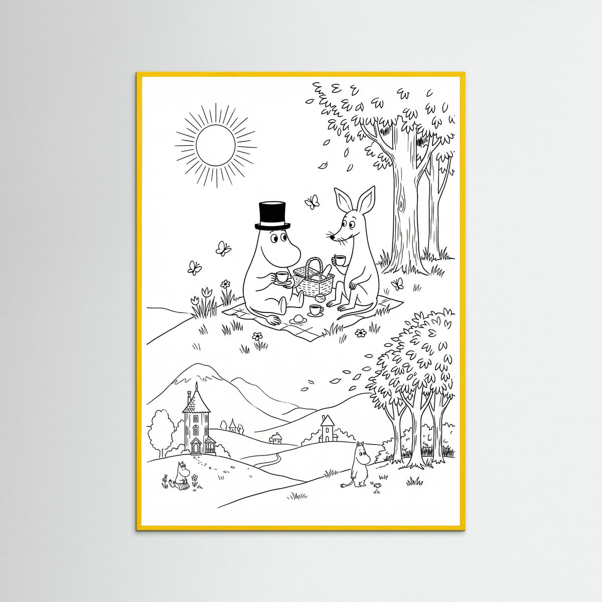 Yellow Wood Moomins Bloom
