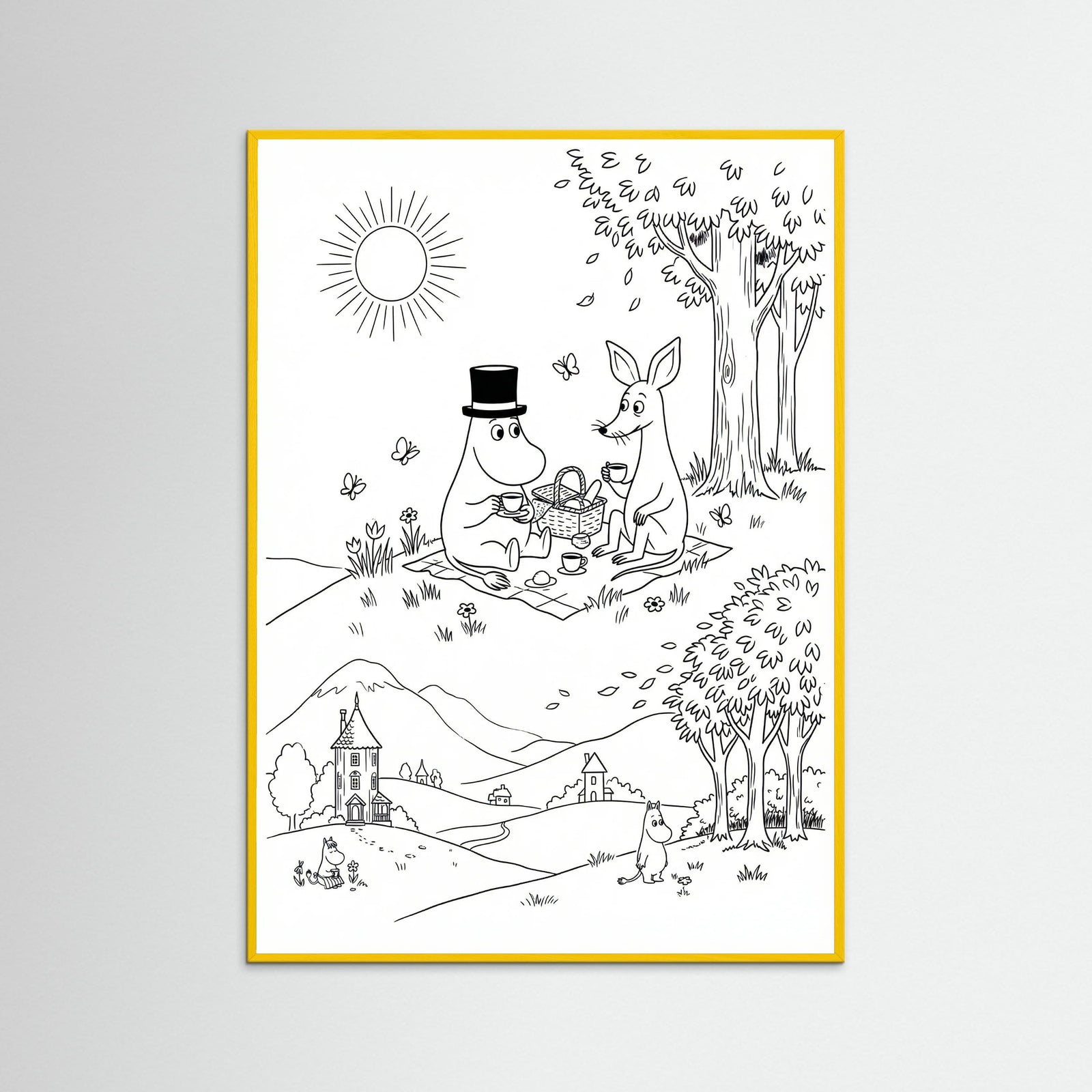 Yellow Wood Moomins Bloom