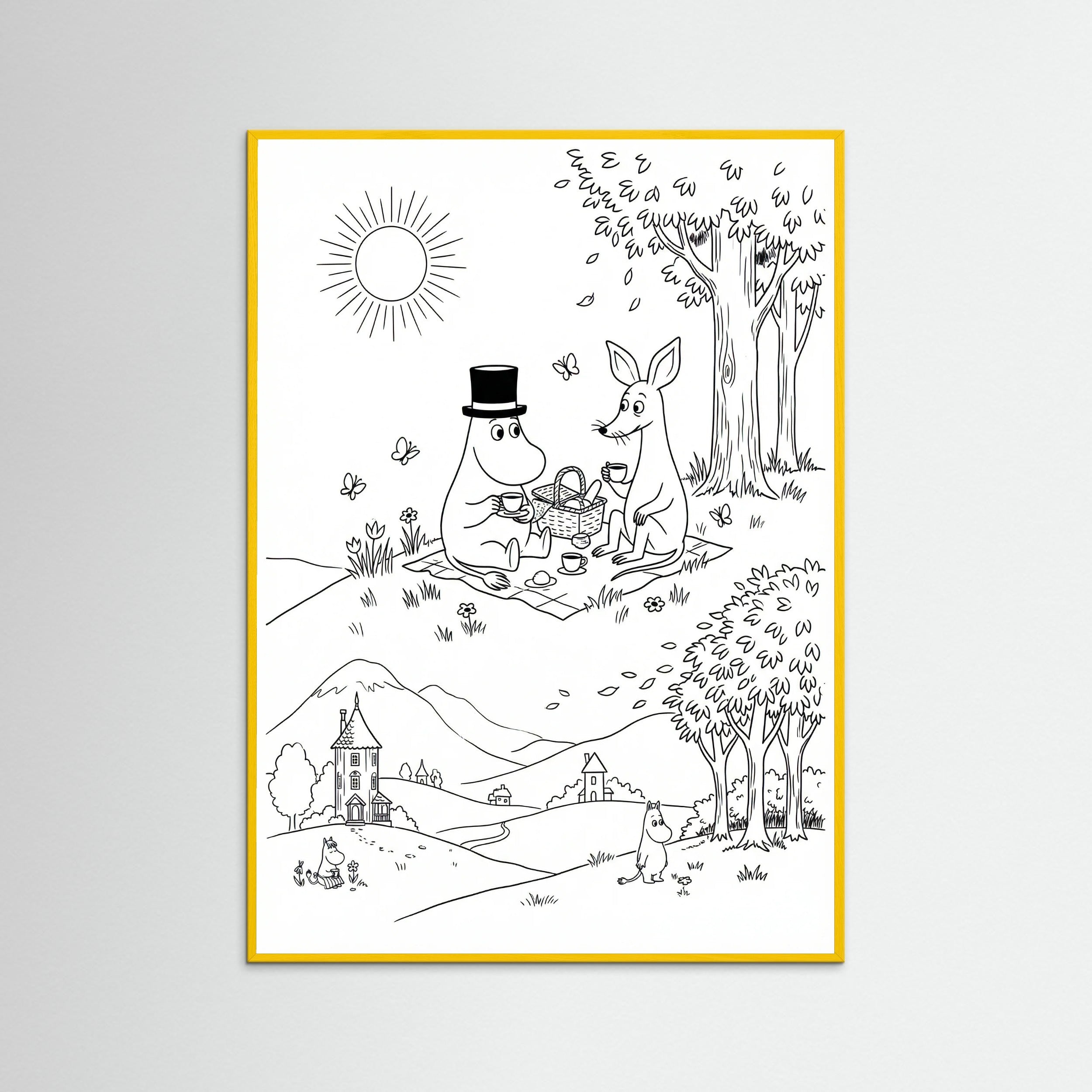 Yellow Wood Moomins Bloom