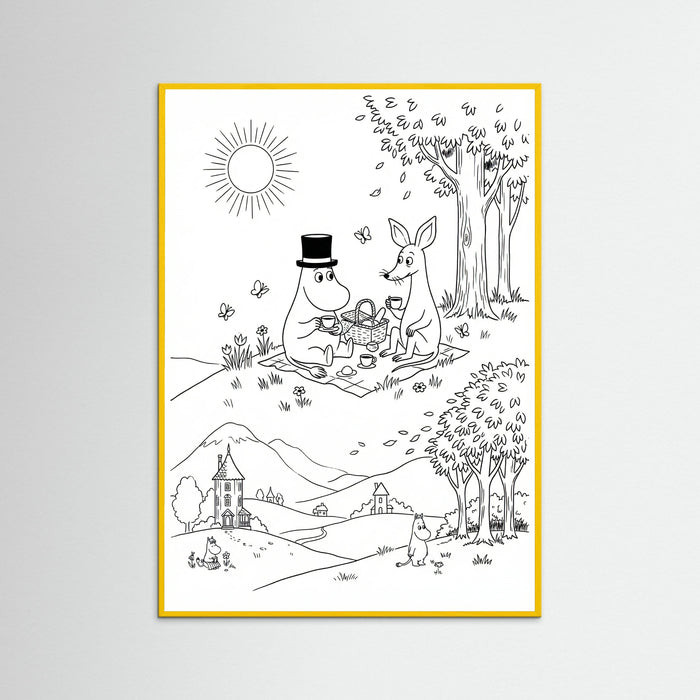 Yellow Wood Moomins Bloom