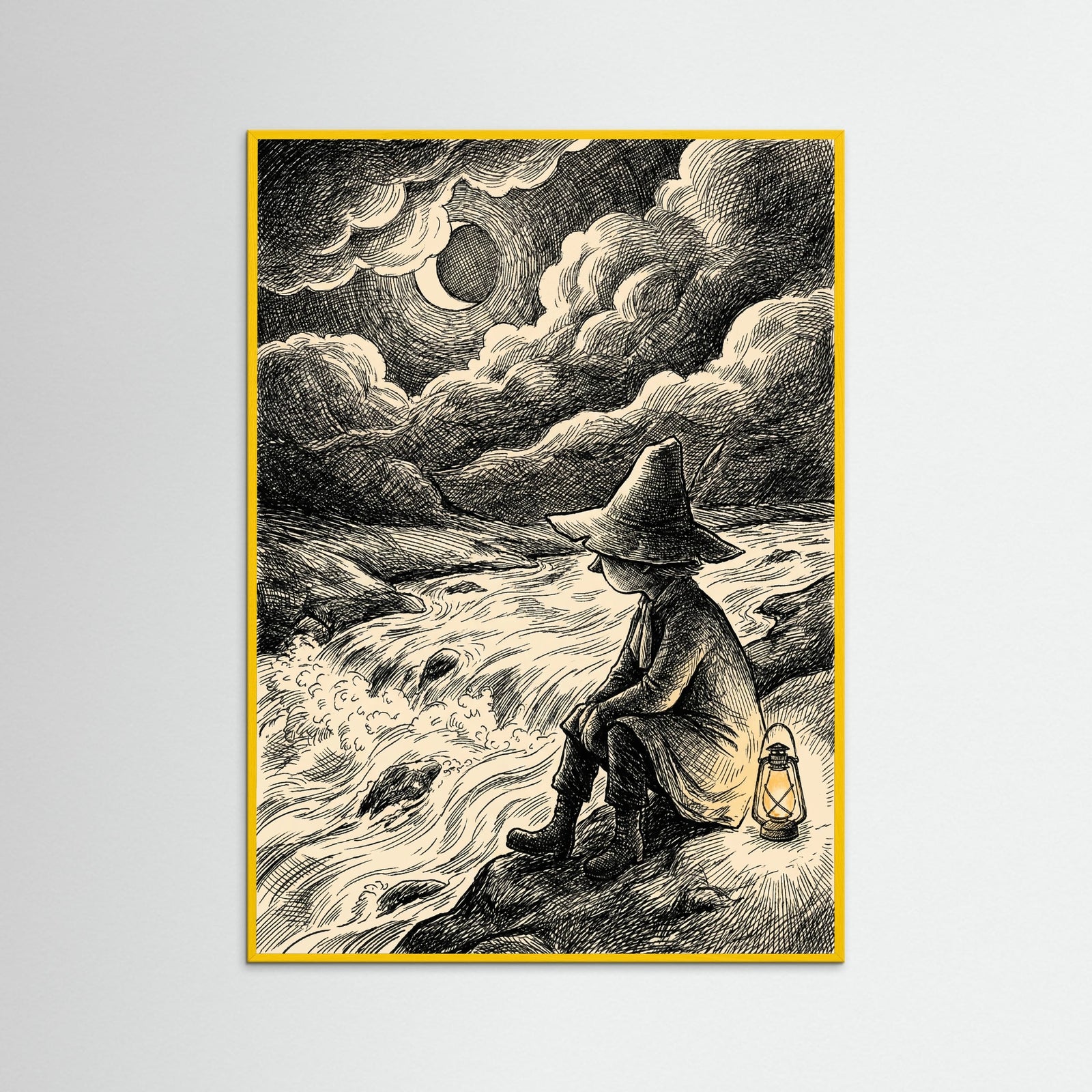 Yellow Wood Moonlit Moomin Encounter