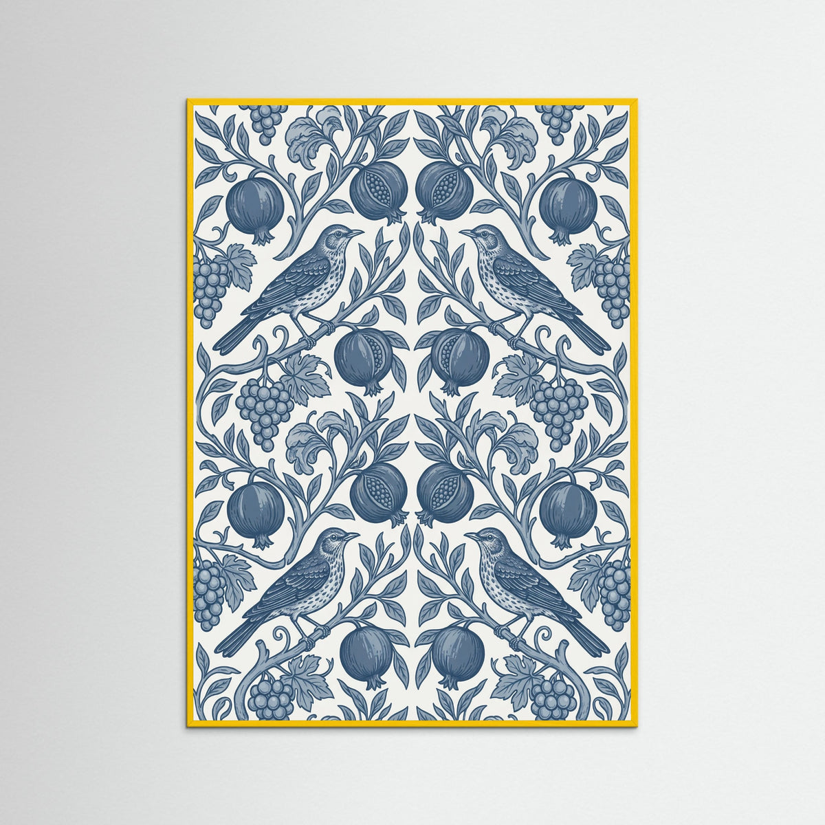 Yellow Wood Morrisian Bloom Blue